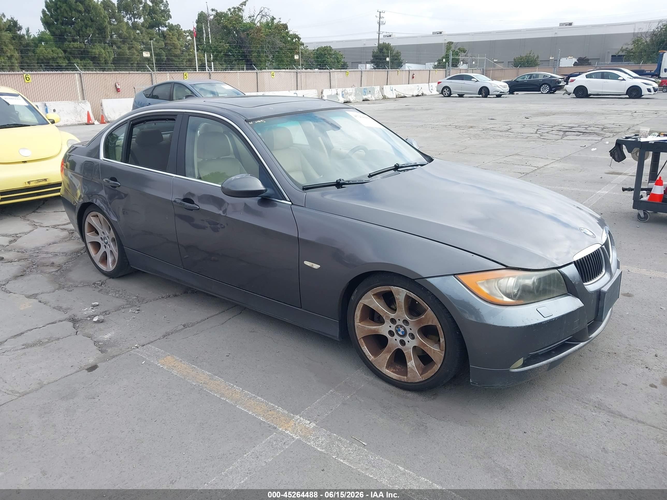 2006 Bmw 330i   Gray vin: WBAVB335X6KR77357