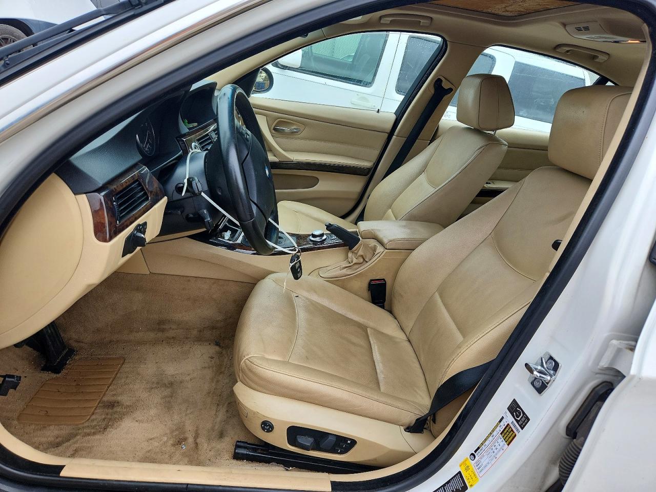 2007 Bmw 335 I White vin: WBAVB73507KY61724
