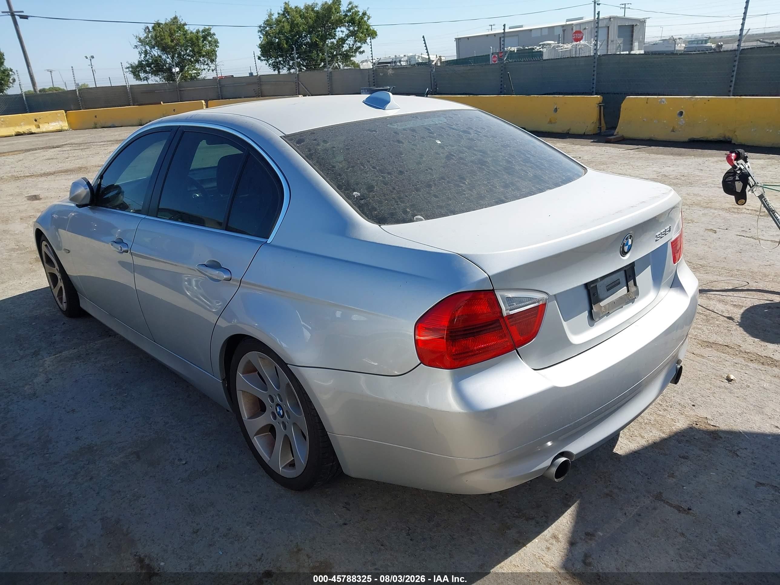 2007 Bmw 335i   Silver vin: WBAVB73507PA88338