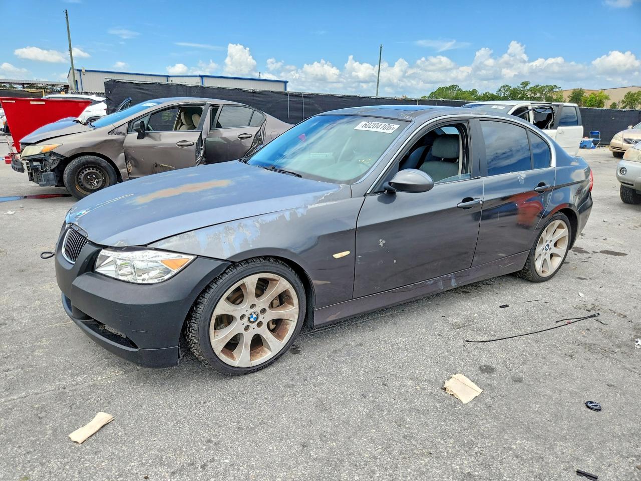 2007 Bmw 335 I Gray vin: WBAVB73517PA86582