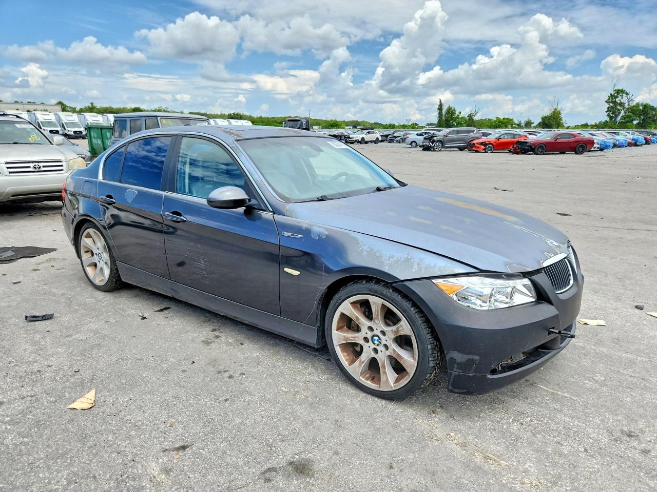 2007 Bmw 335 I Gray vin: WBAVB73517PA86582