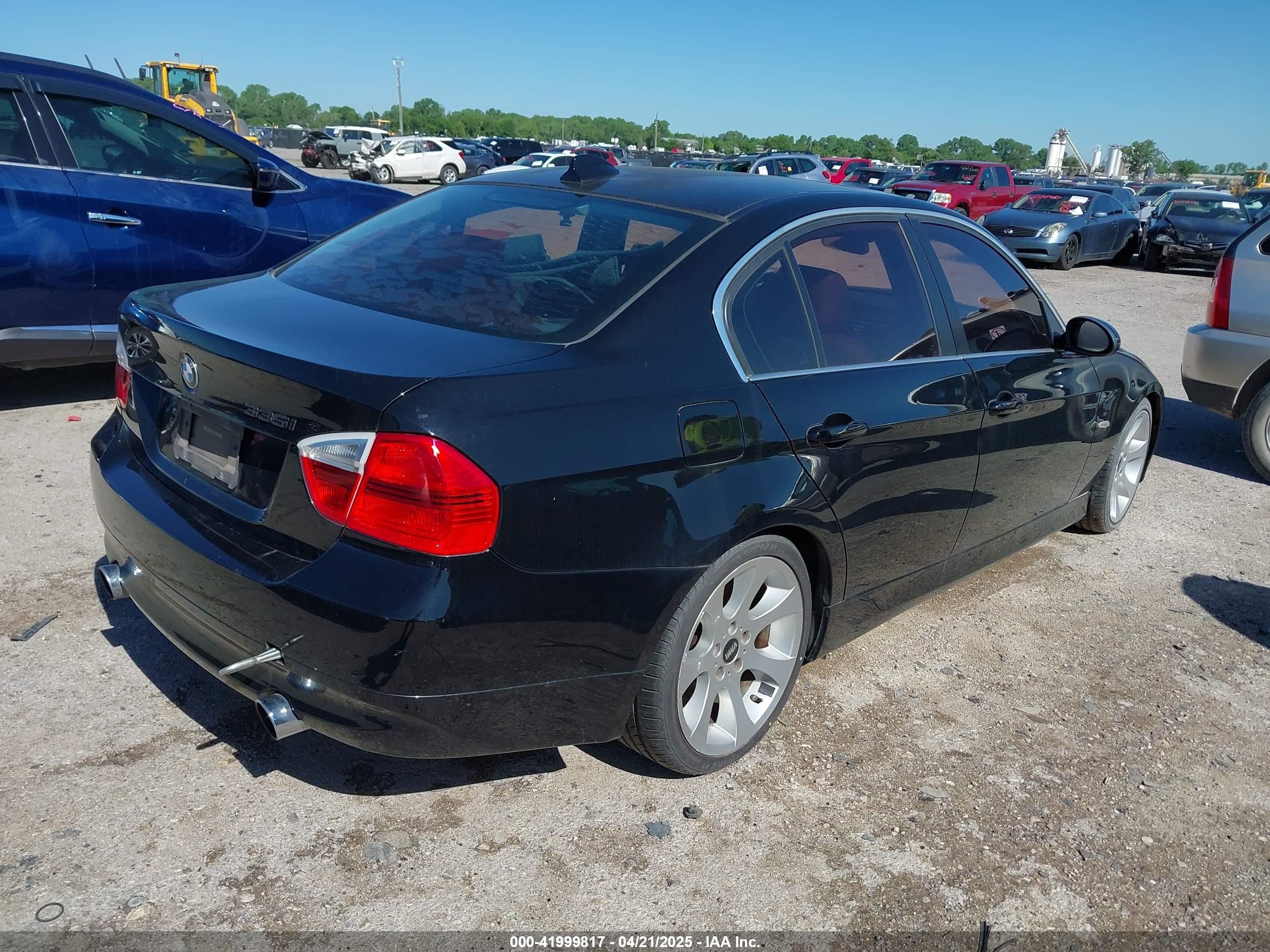 2007 Bmw 335i   Black vin: WBAVB73517VF54080