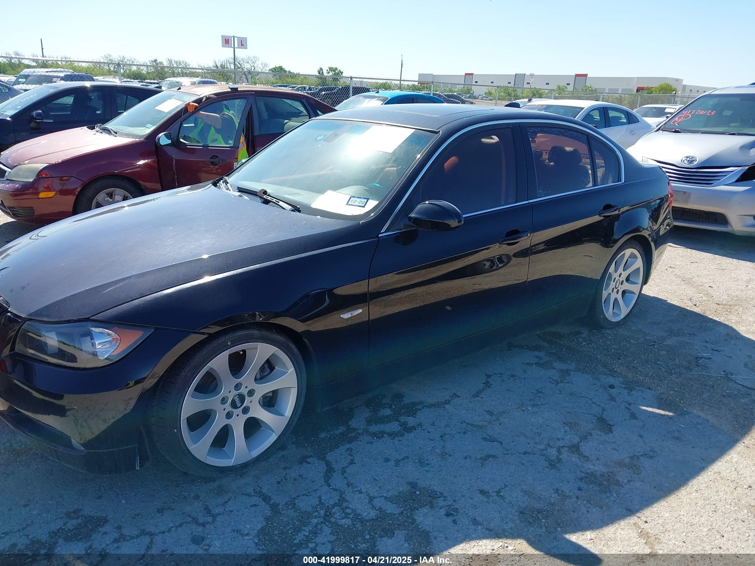 2007 Bmw 335i   Black vin: WBAVB73517VF54080