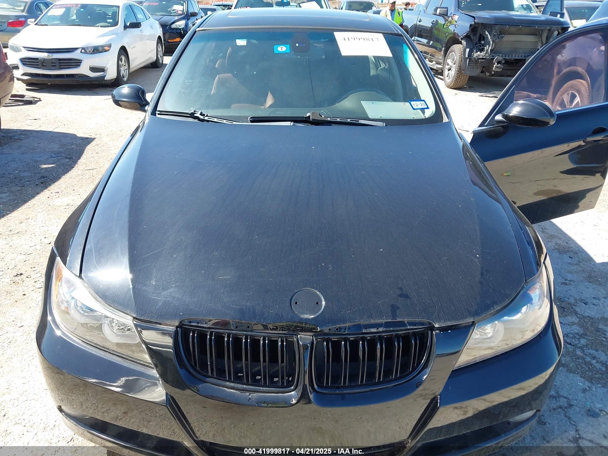 2007 Bmw 335i   Black vin: WBAVB73517VF54080