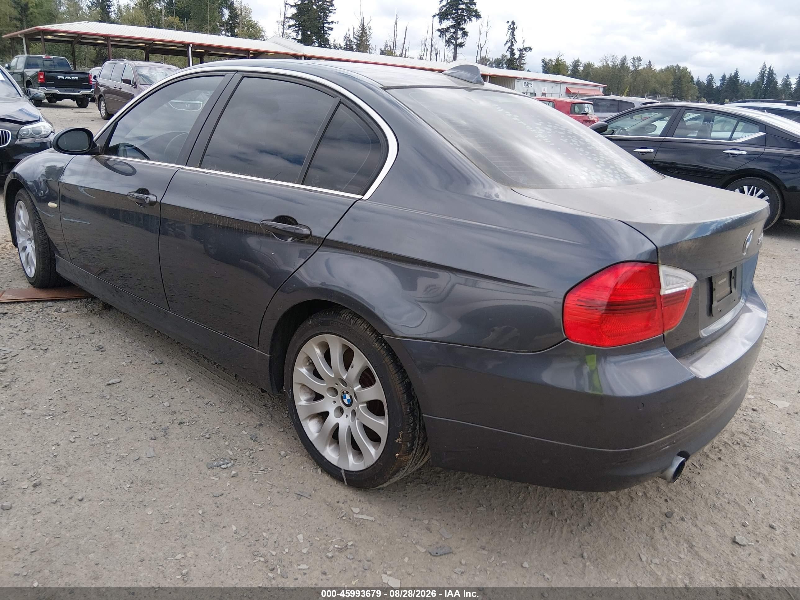 2008 Bmw 335 I Gray vin: WBAVB73518VH25010