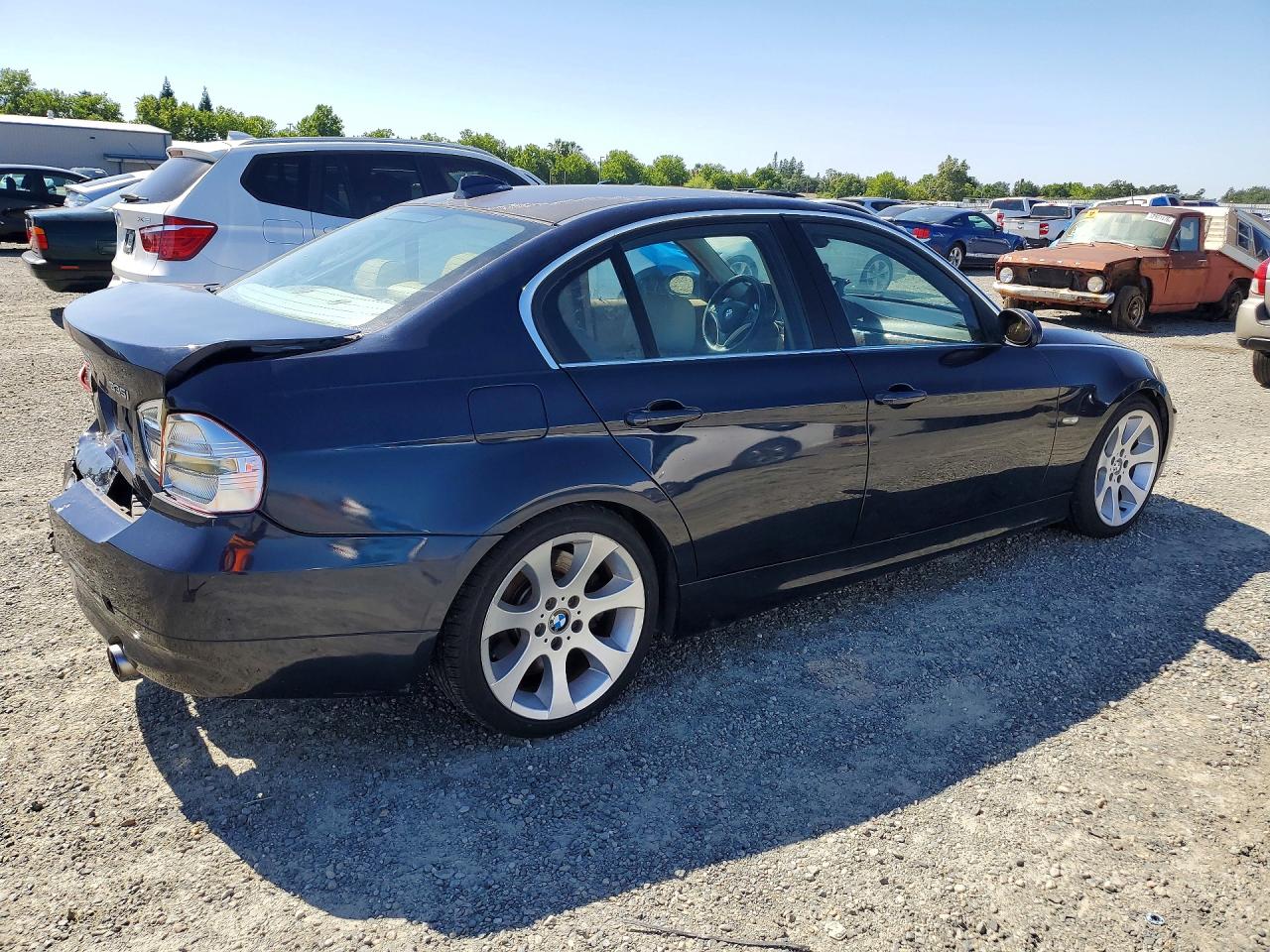2007 Bmw 335 I Blue vin: WBAVB73527P100373
