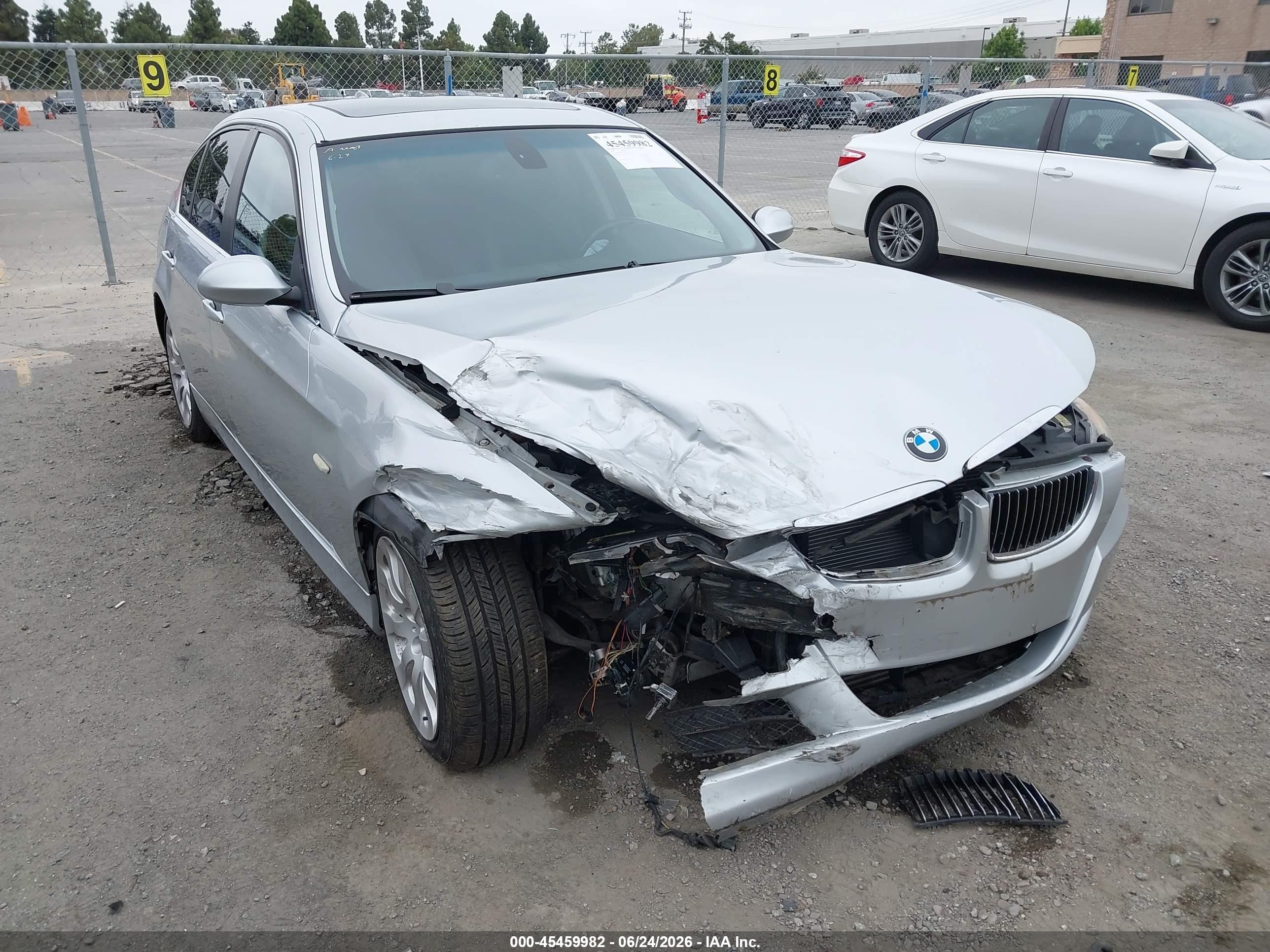 2007 Bmw 335i   Серебряный vin: WBAVB73527VF53035