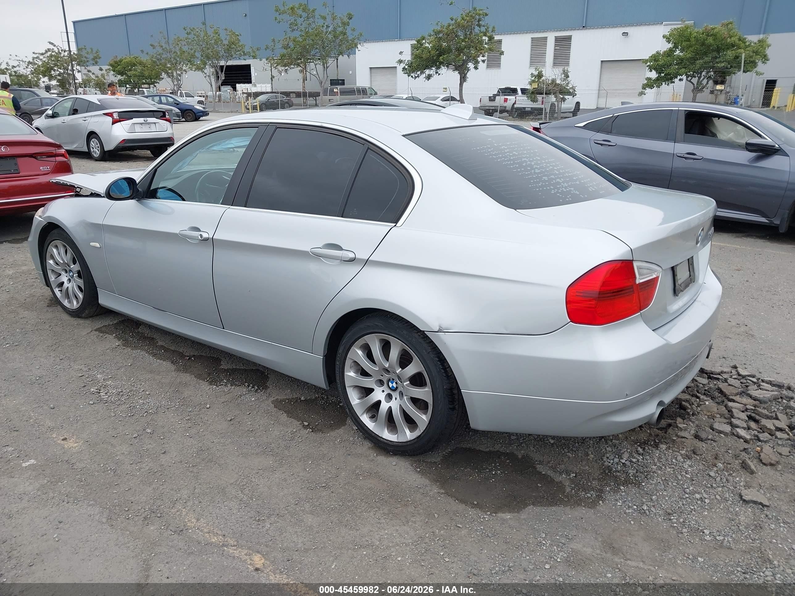 2007 Bmw 335i   Серебряный vin: WBAVB73527VF53035