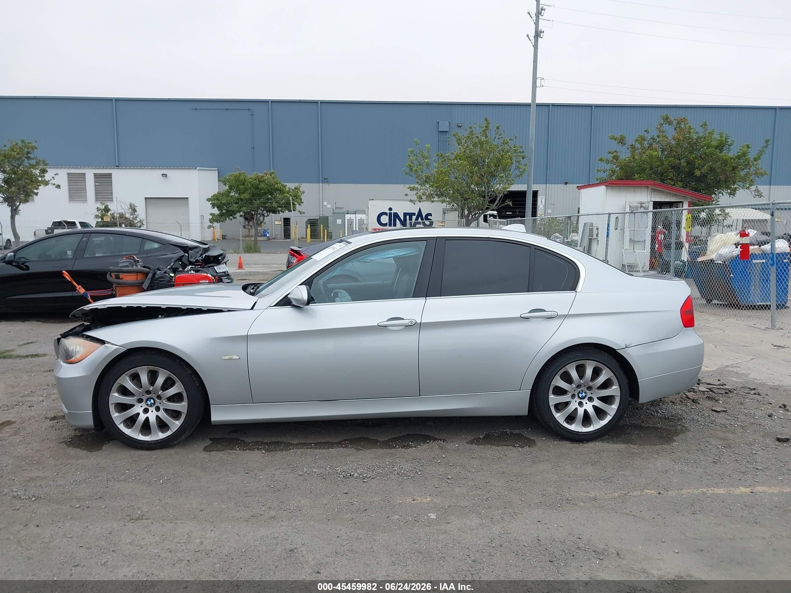 2007 Bmw 335i   Серебряный vin: WBAVB73527VF53035