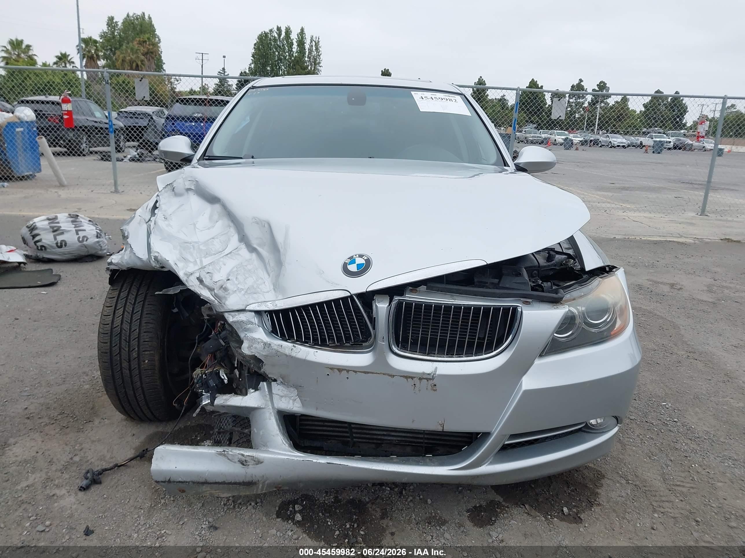 2007 Bmw 335i   Серебряный vin: WBAVB73527VF53035