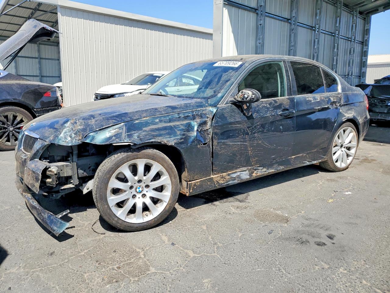 2007 Bmw 335 I Green vin: WBAVB73547KY61516