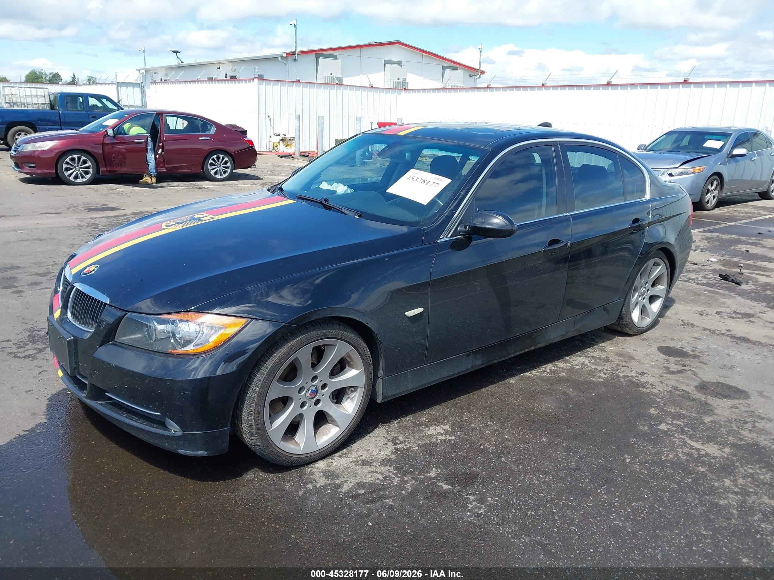2007 Bmw 335i   Black vin: WBAVB73547VH22522