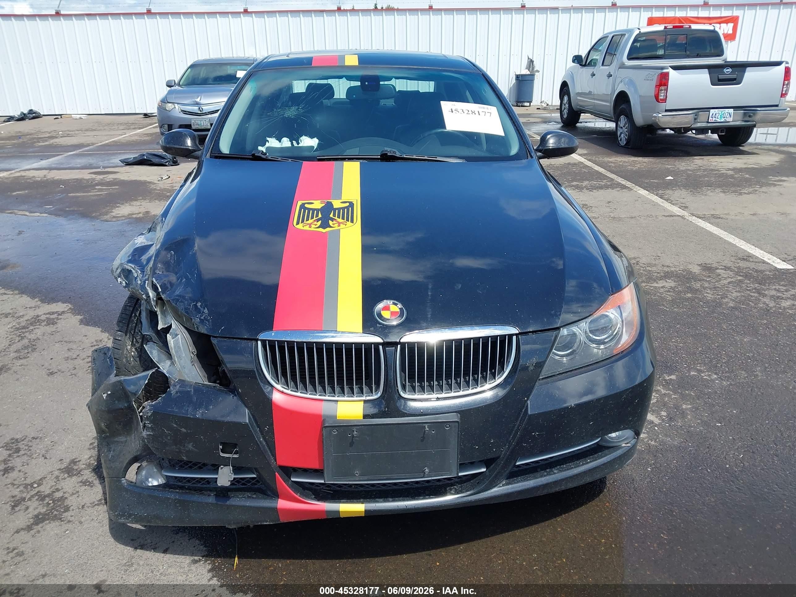 2007 Bmw 335i   Black vin: WBAVB73547VH22522