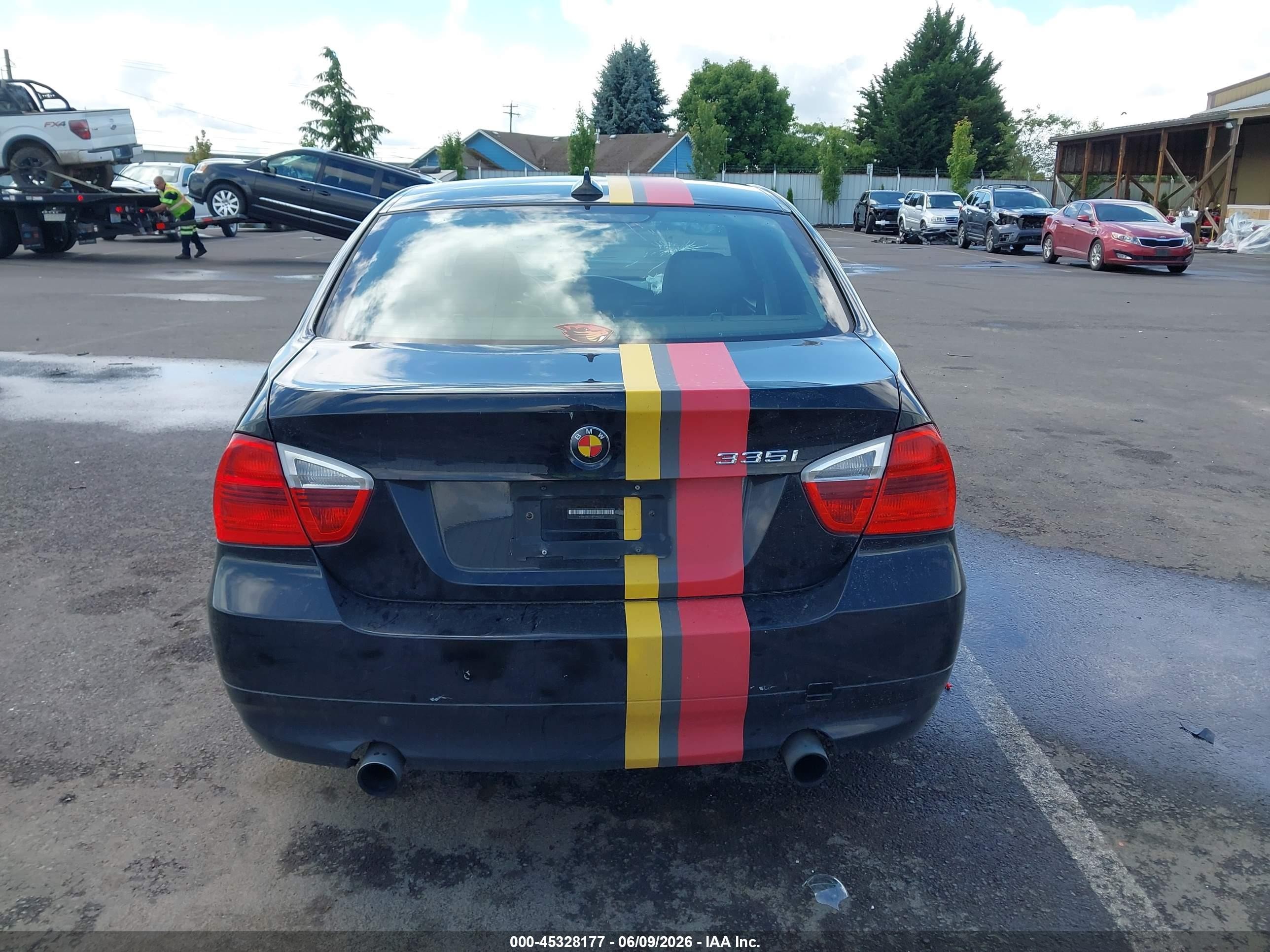 2007 Bmw 335i   Black vin: WBAVB73547VH22522