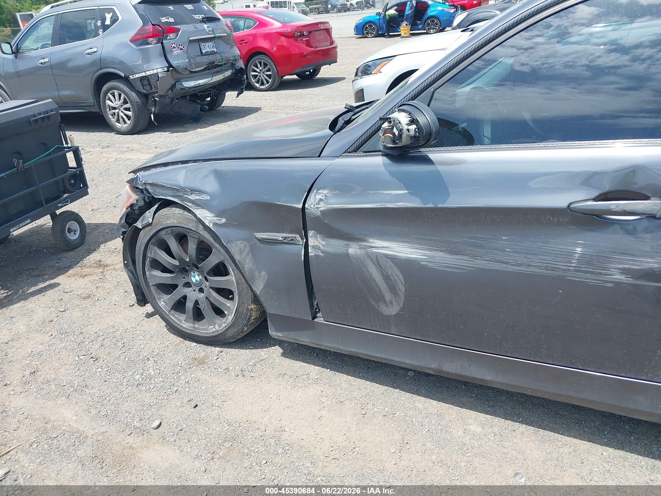 2007 Bmw 335i   Gray vin: WBAVB73557P100027