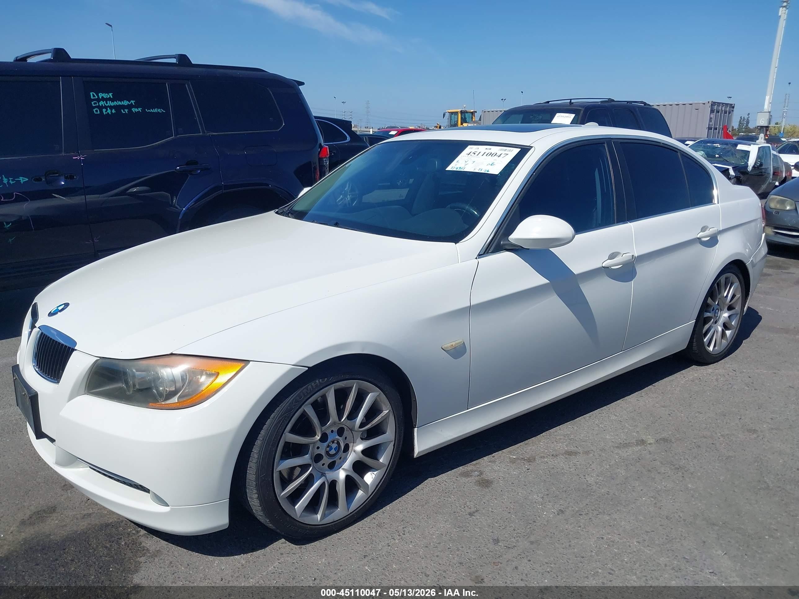 2008 Bmw 335i   White vin: WBAVB73558KY64846