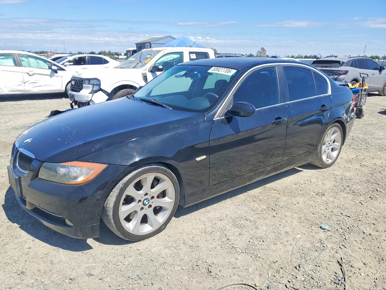 2007 Bmw 335 I Black vin: WBAVB73567PA86433