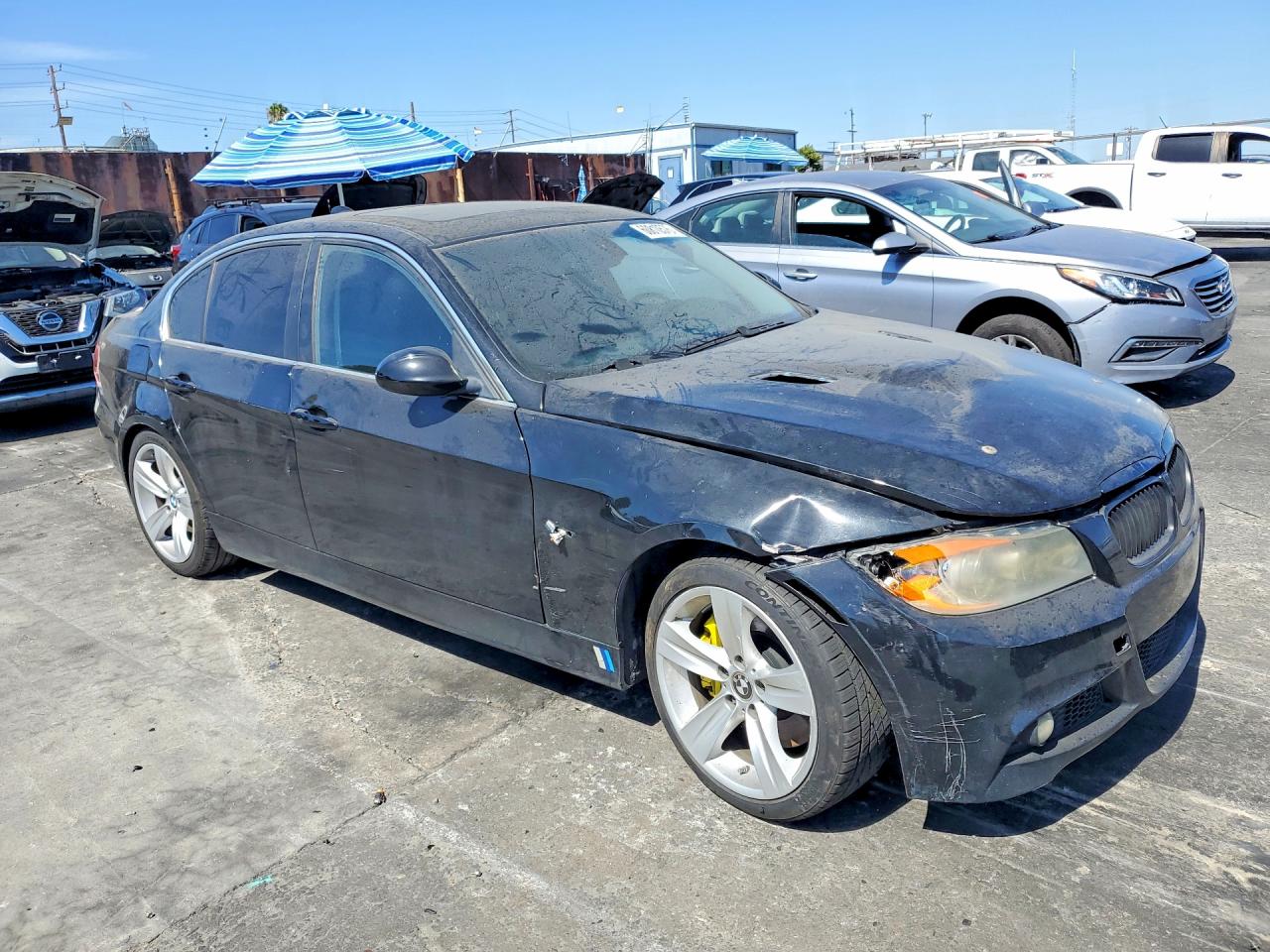 2007 Bmw 335 I Black vin: WBAVB73567VF52440