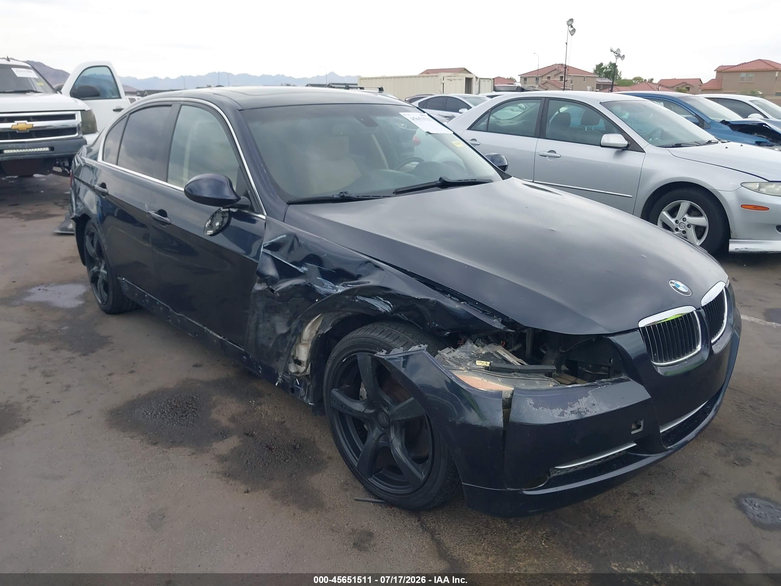 2008 Bmw 335i   Blue vin: WBAVB73568P102242