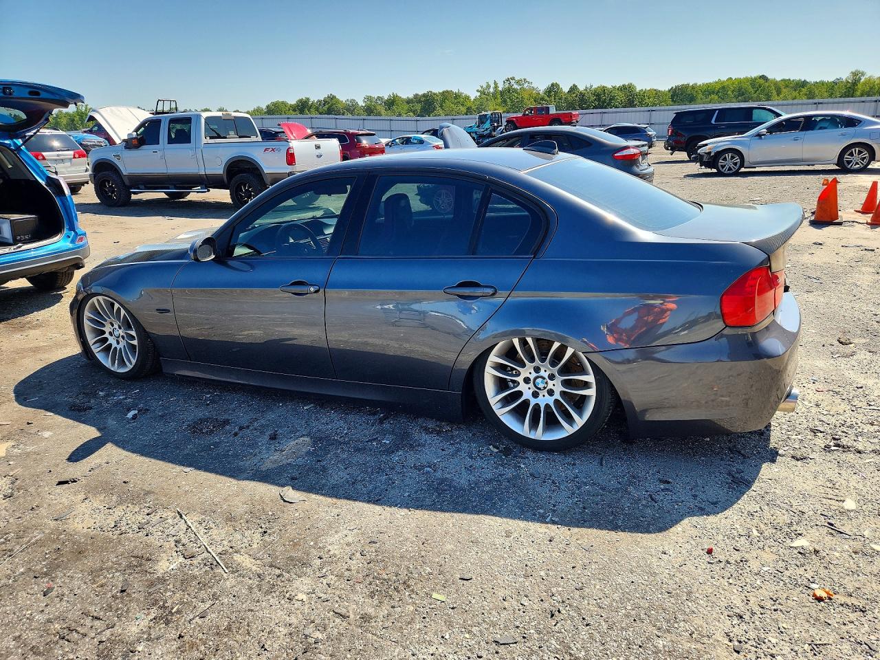 2007 Bmw 335 I Gray vin: WBAVB73587VF50107