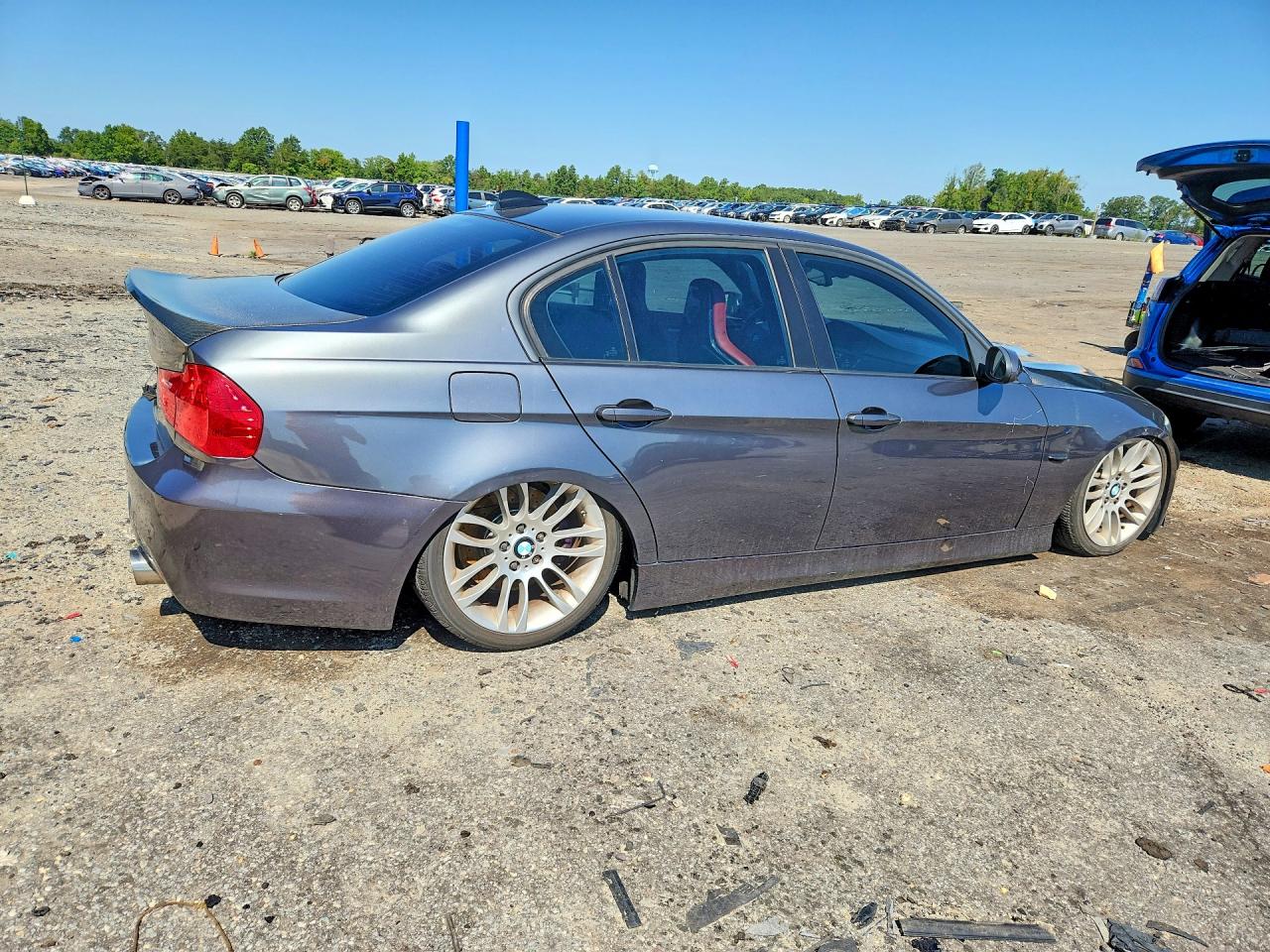 2007 Bmw 335 I Gray vin: WBAVB73587VF50107
