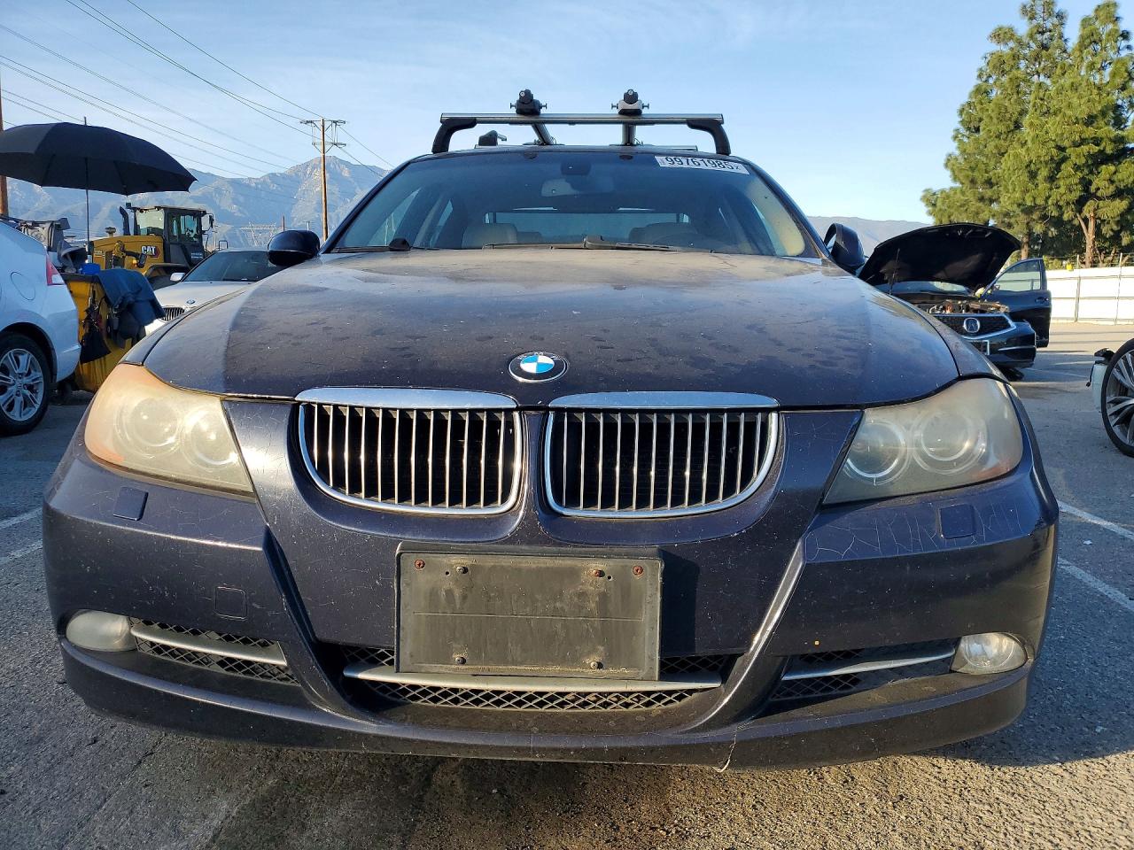 2007 Bmw 335 I Синий vin: WBAVB73587VH23463
