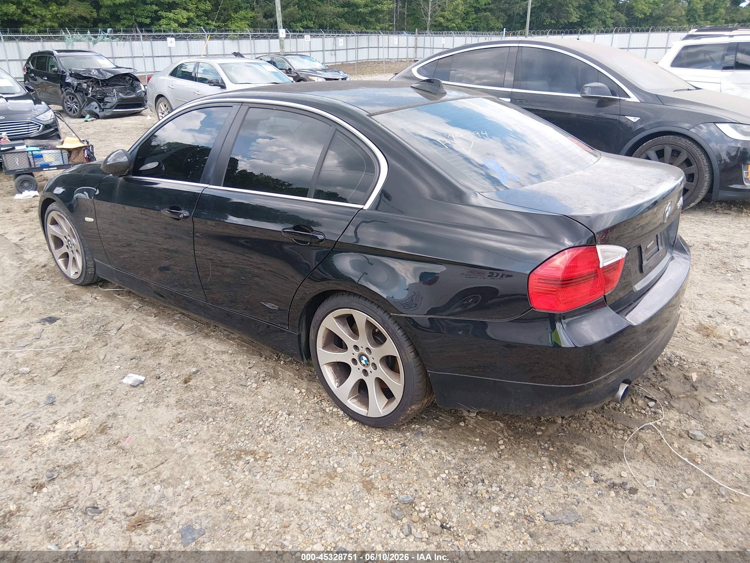 2007 Bmw 335i   Black vin: WBAVB73597PA89794