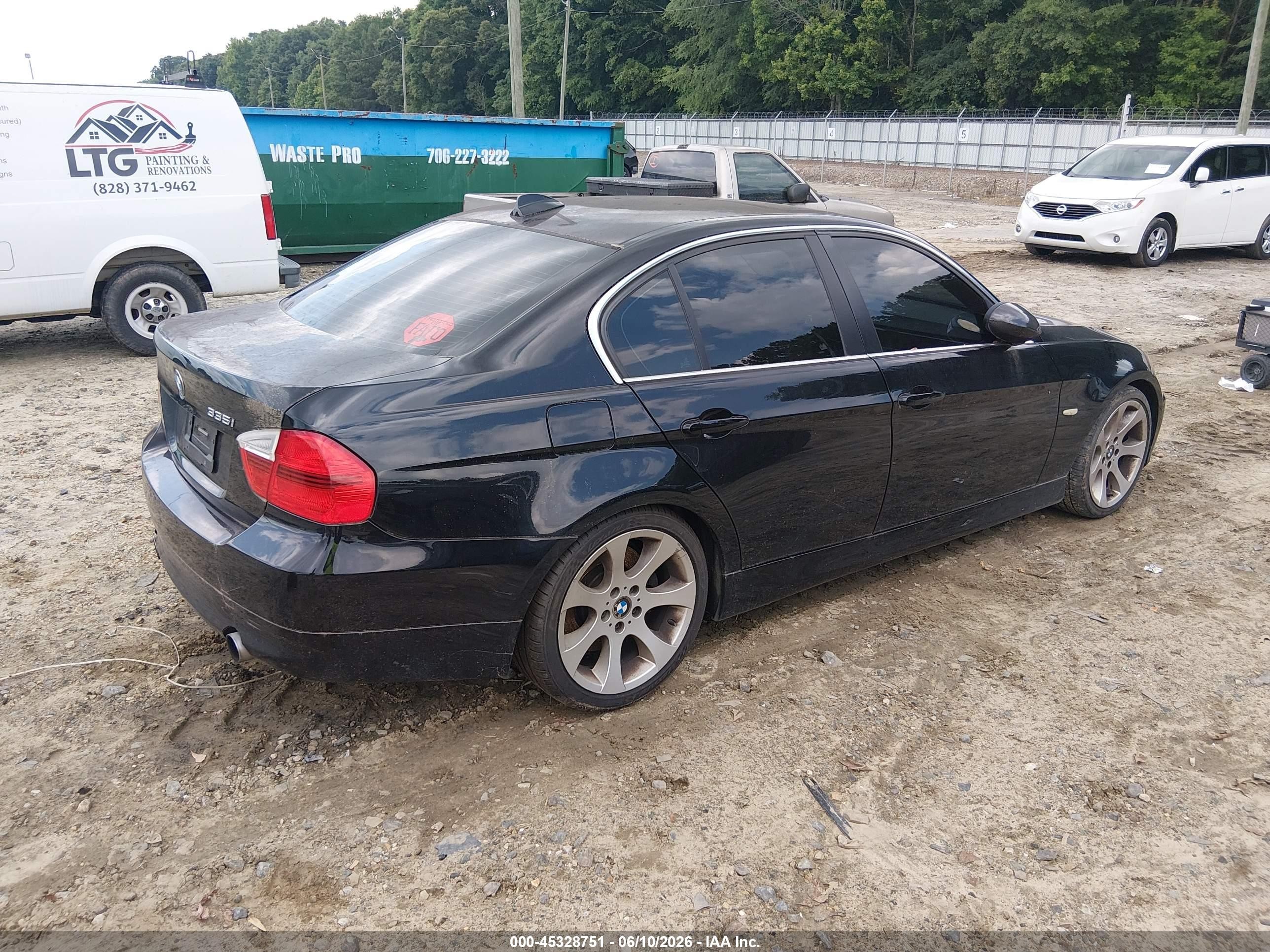 2007 Bmw 335i   Black vin: WBAVB73597PA89794