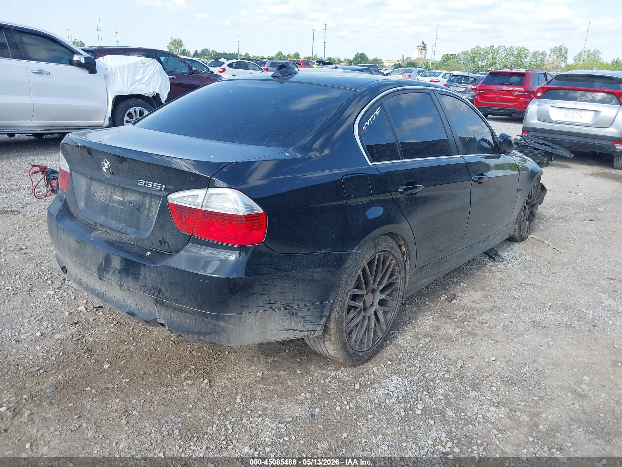 2008 Bmw 335i   Черный vin: WBAVB73598VF51171