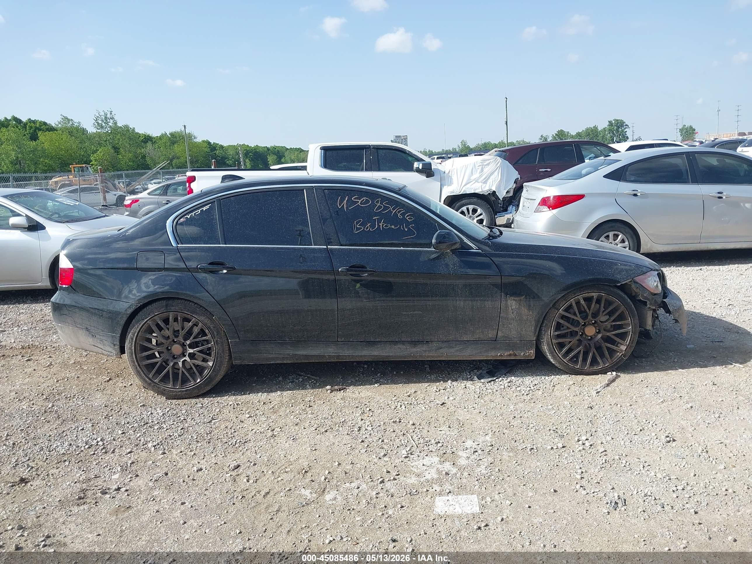 2008 Bmw 335i   Черный vin: WBAVB73598VF51171