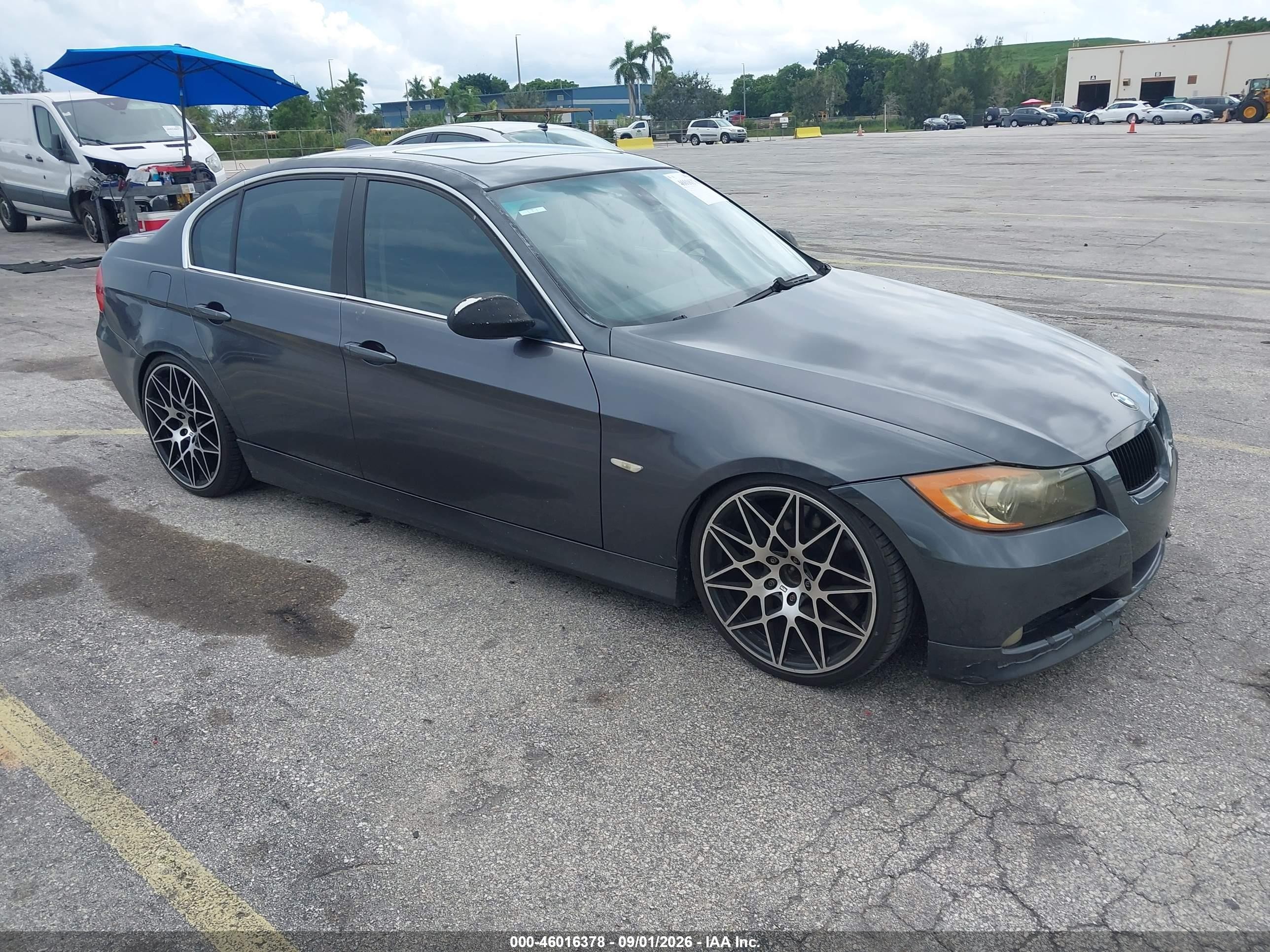 2007 Bmw 335i   Gray vin: WBAVB735X7VF52263