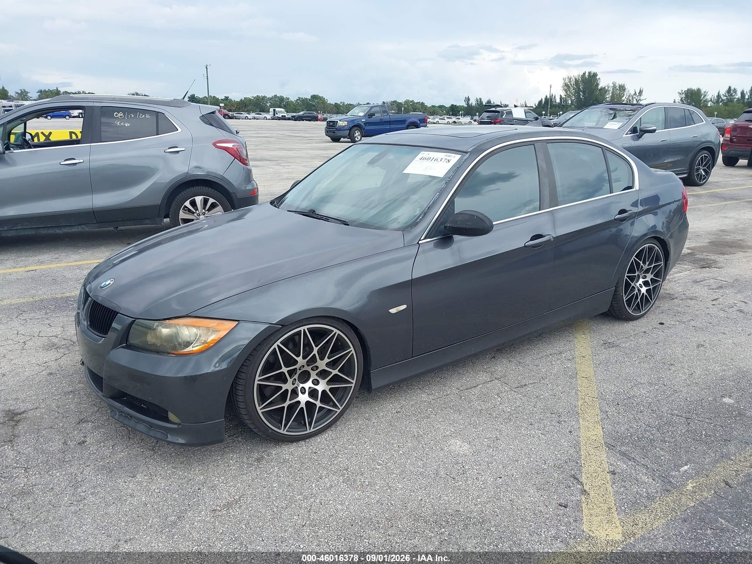 2007 Bmw 335i   Gray vin: WBAVB735X7VF52263