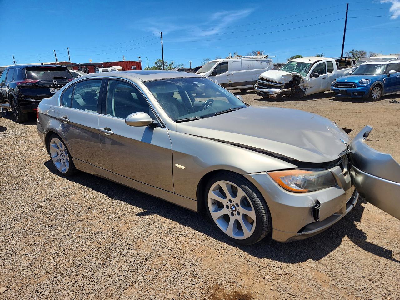 2008 Bmw 335 I Silver vin: WBAVB77508NH79764