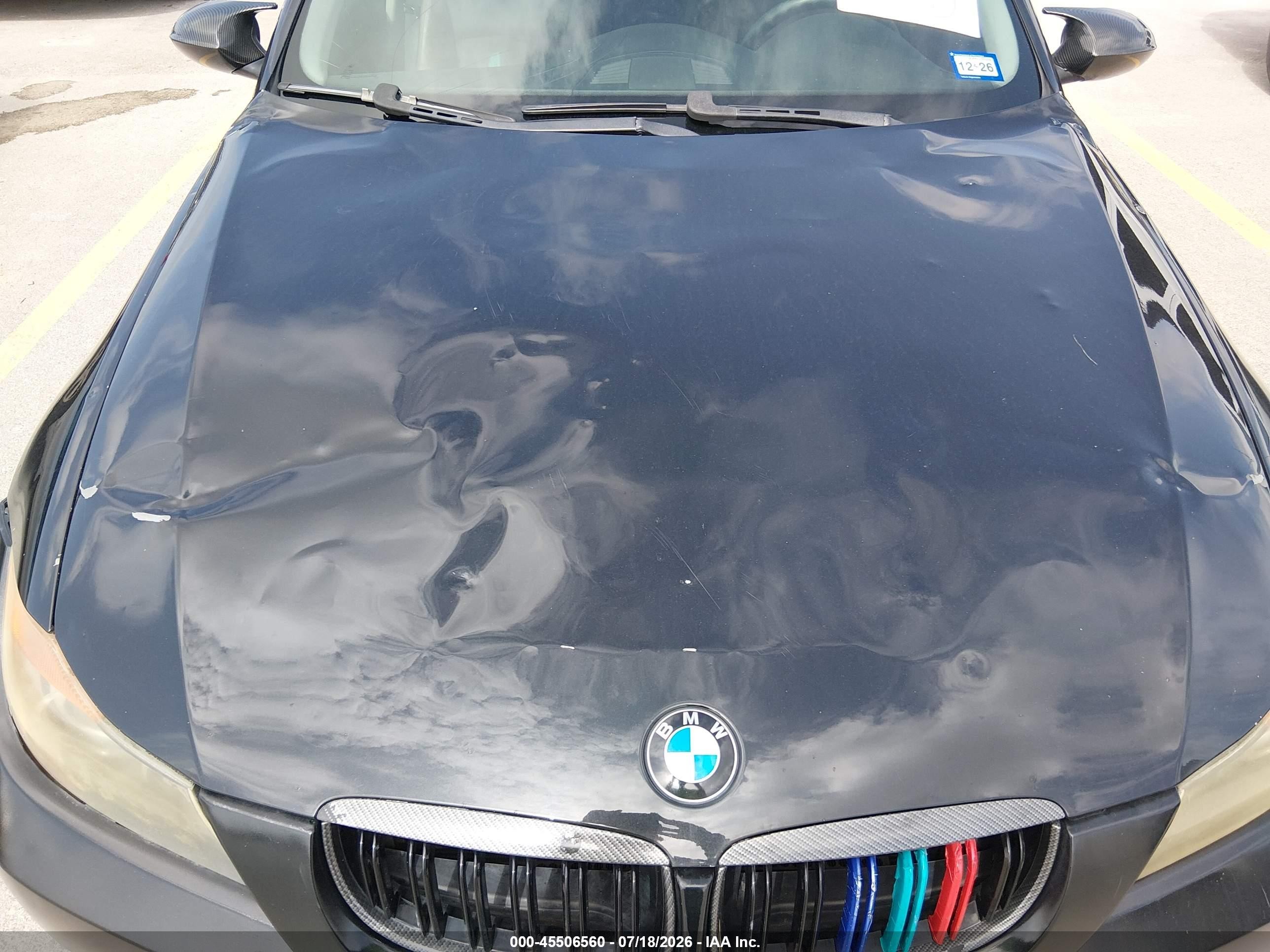 2008 Bmw 335i   Черный vin: WBAVB77518NM06309
