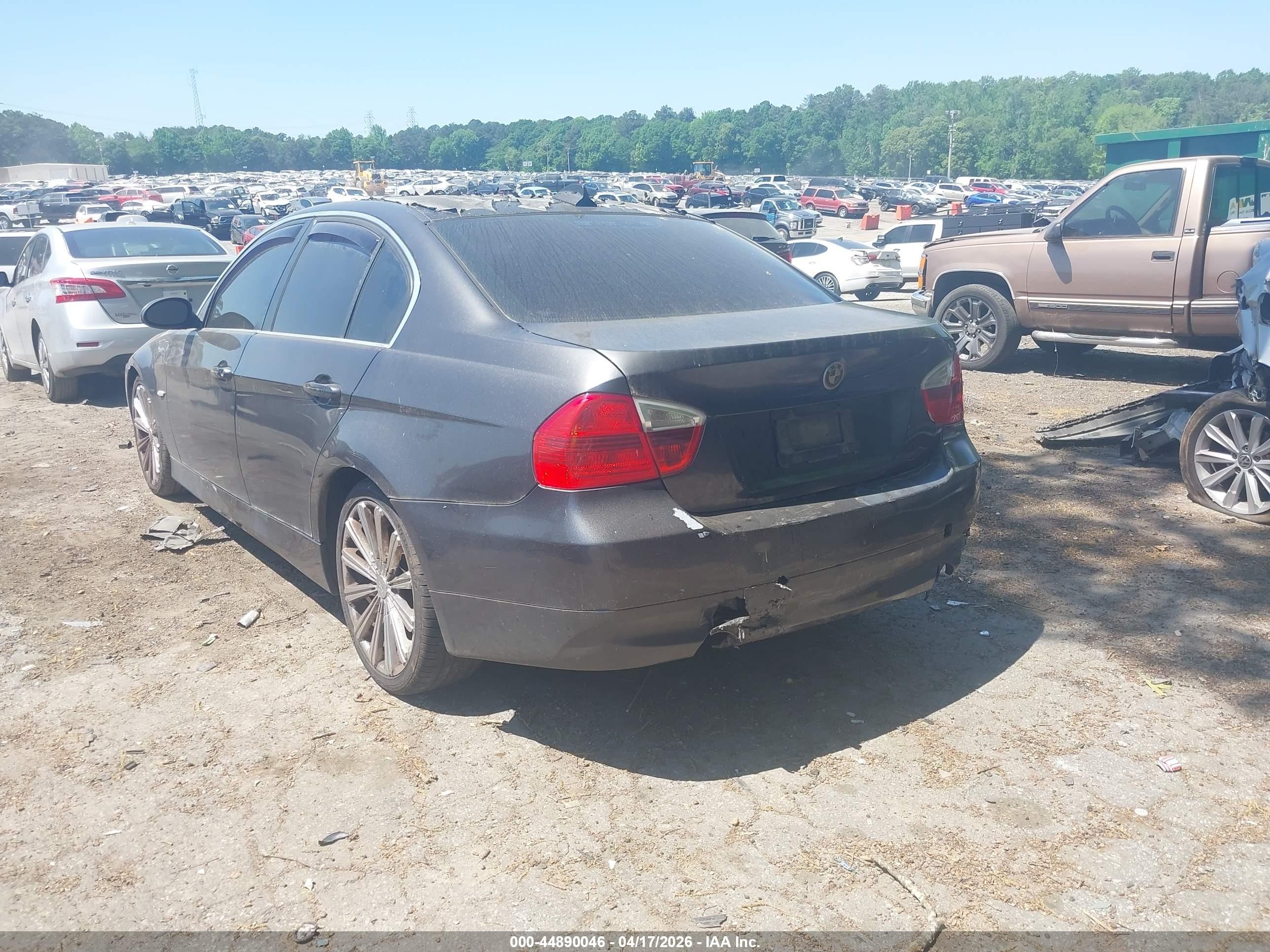 2008 Bmw 335i   Gray vin: WBAVB77548NH78150