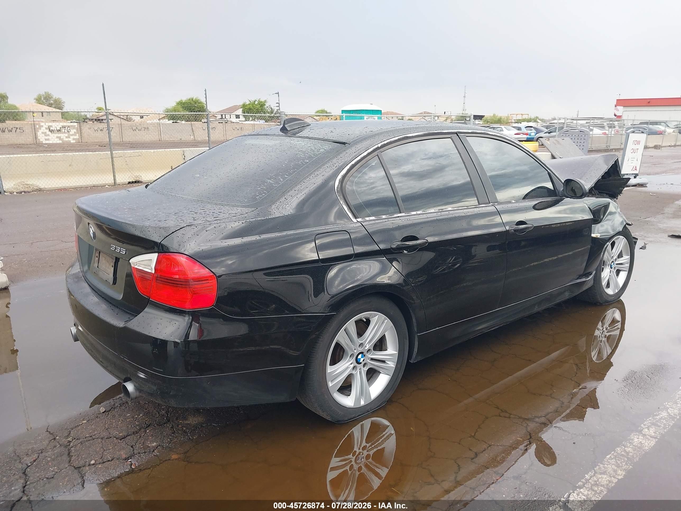 2008 Bmw 335i   Black vin: WBAVB775X8NH79108