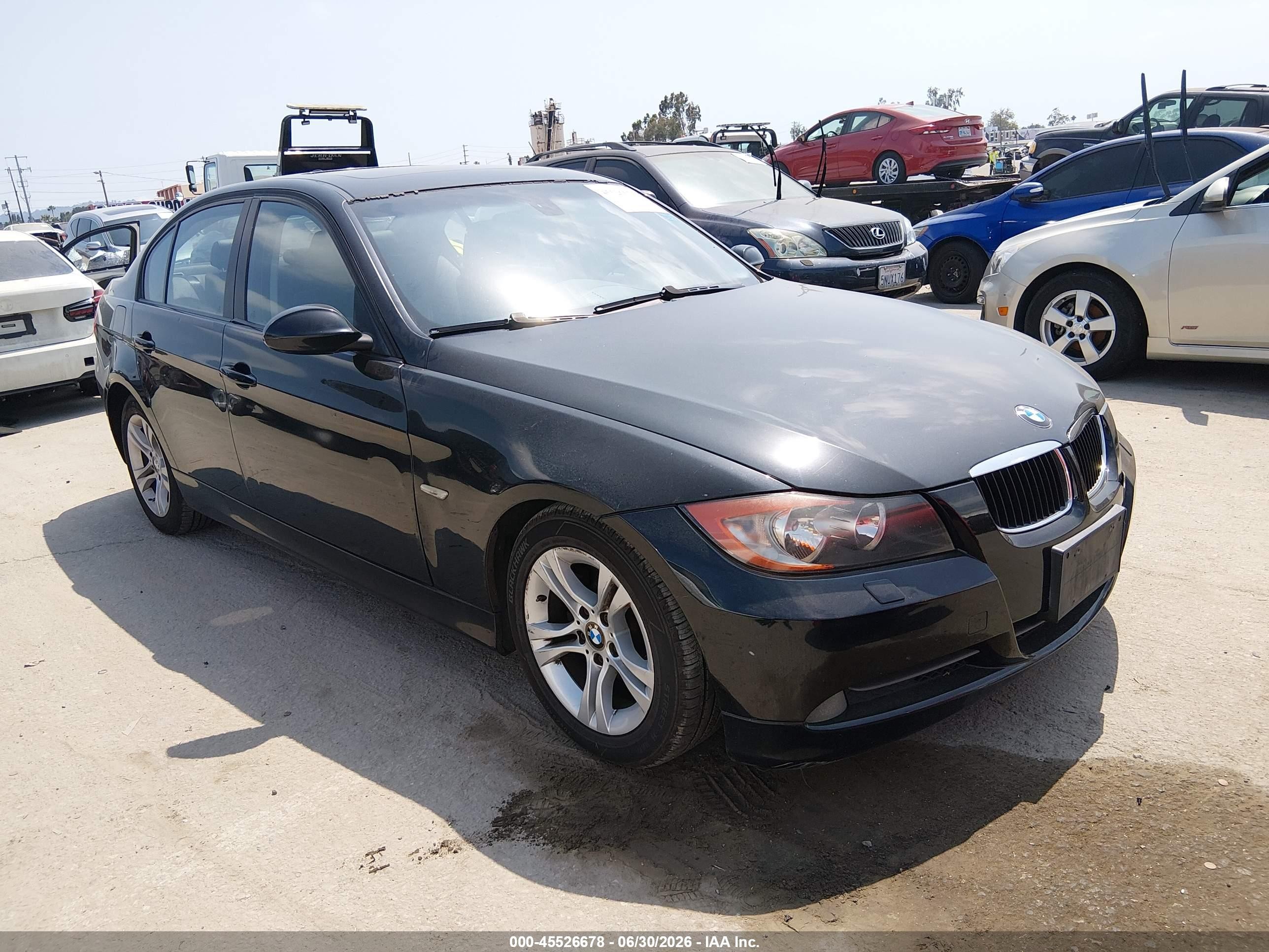 2008 Bmw 328i   Black vin: WBAVC53508F008493