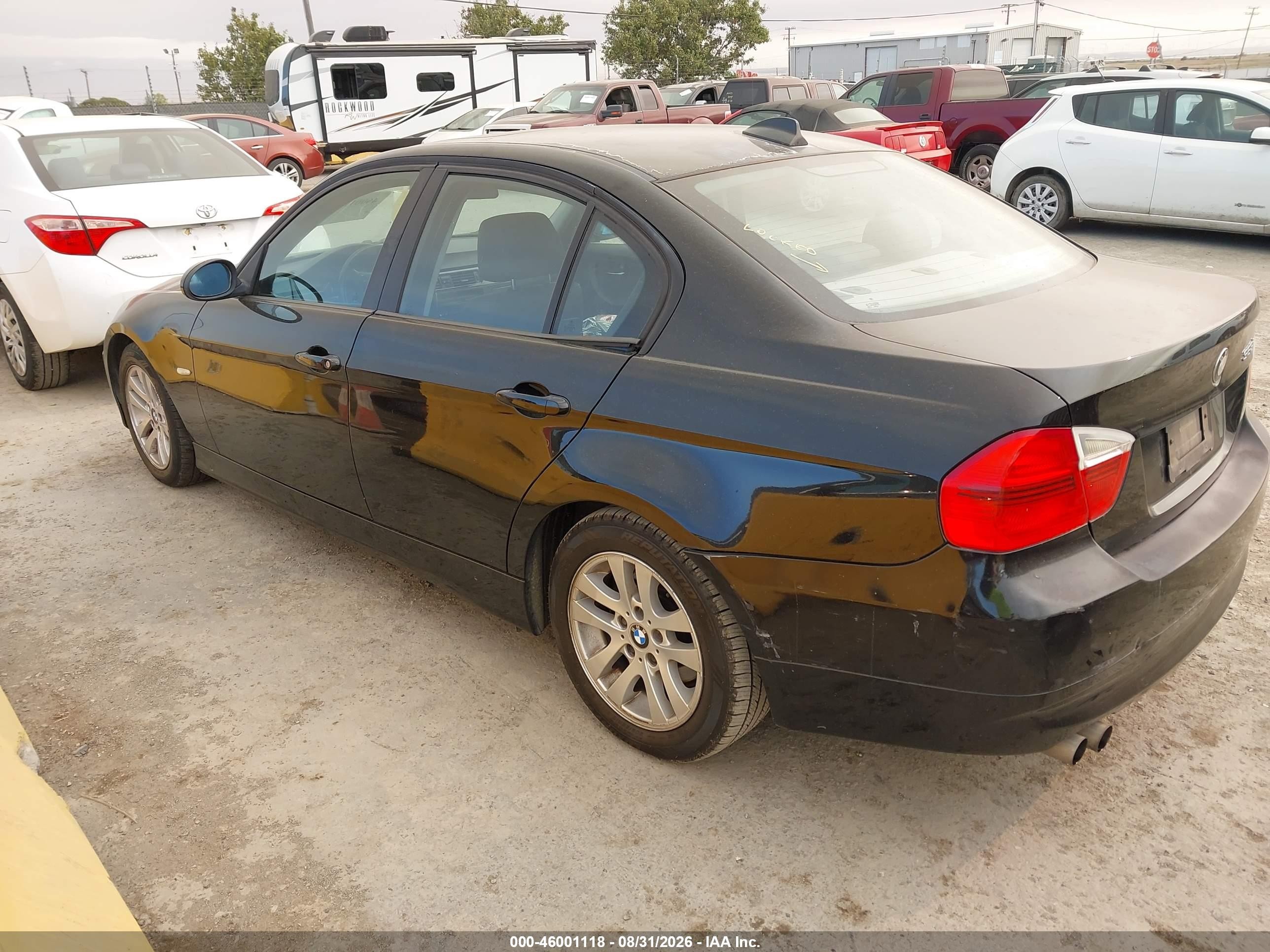 2007 Bmw 328i   Black vin: WBAVC53517FZ71725