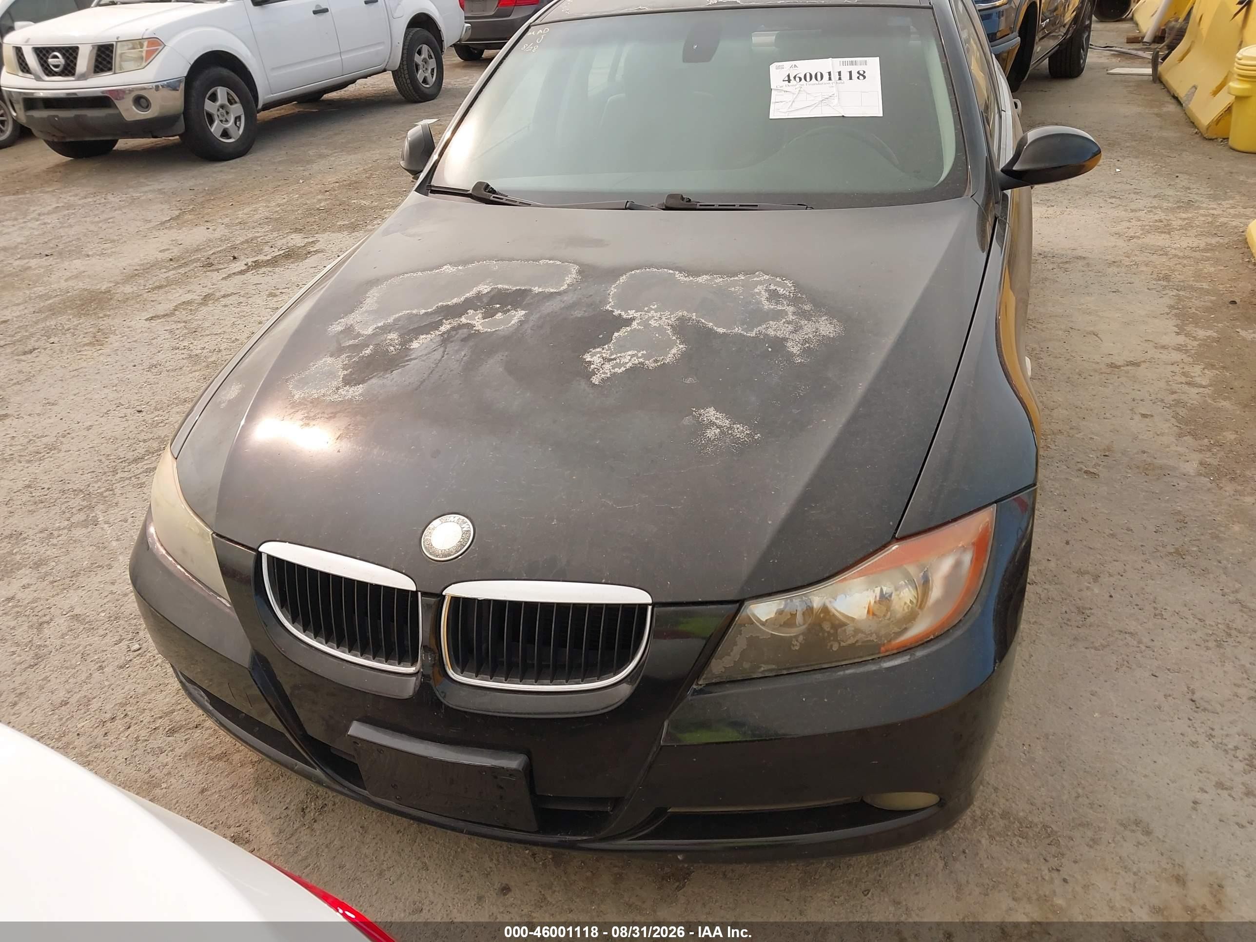 2007 Bmw 328i   Black vin: WBAVC53517FZ71725
