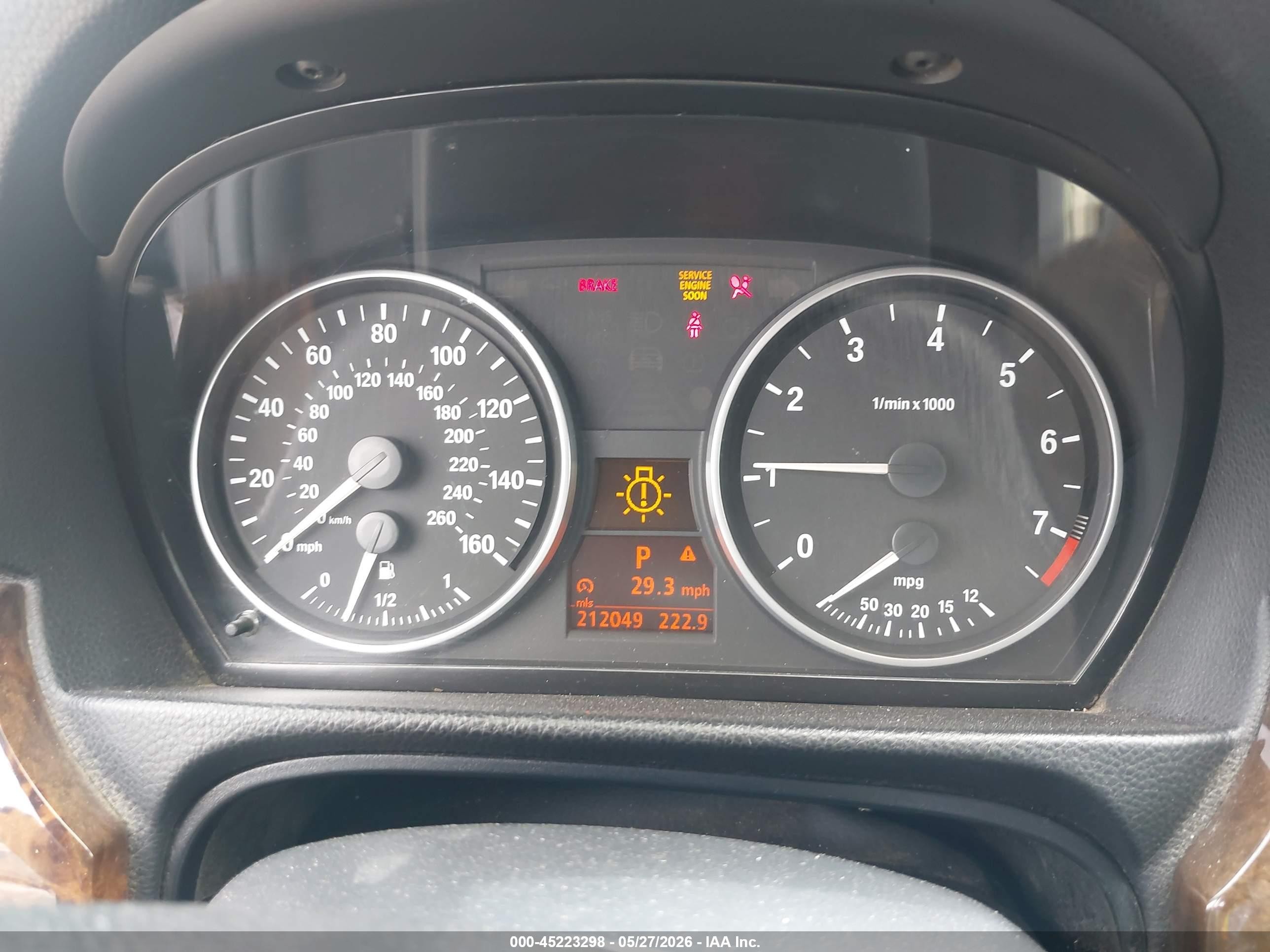 2007 Bmw 328i Black vin: WBAVC53517FZ75239