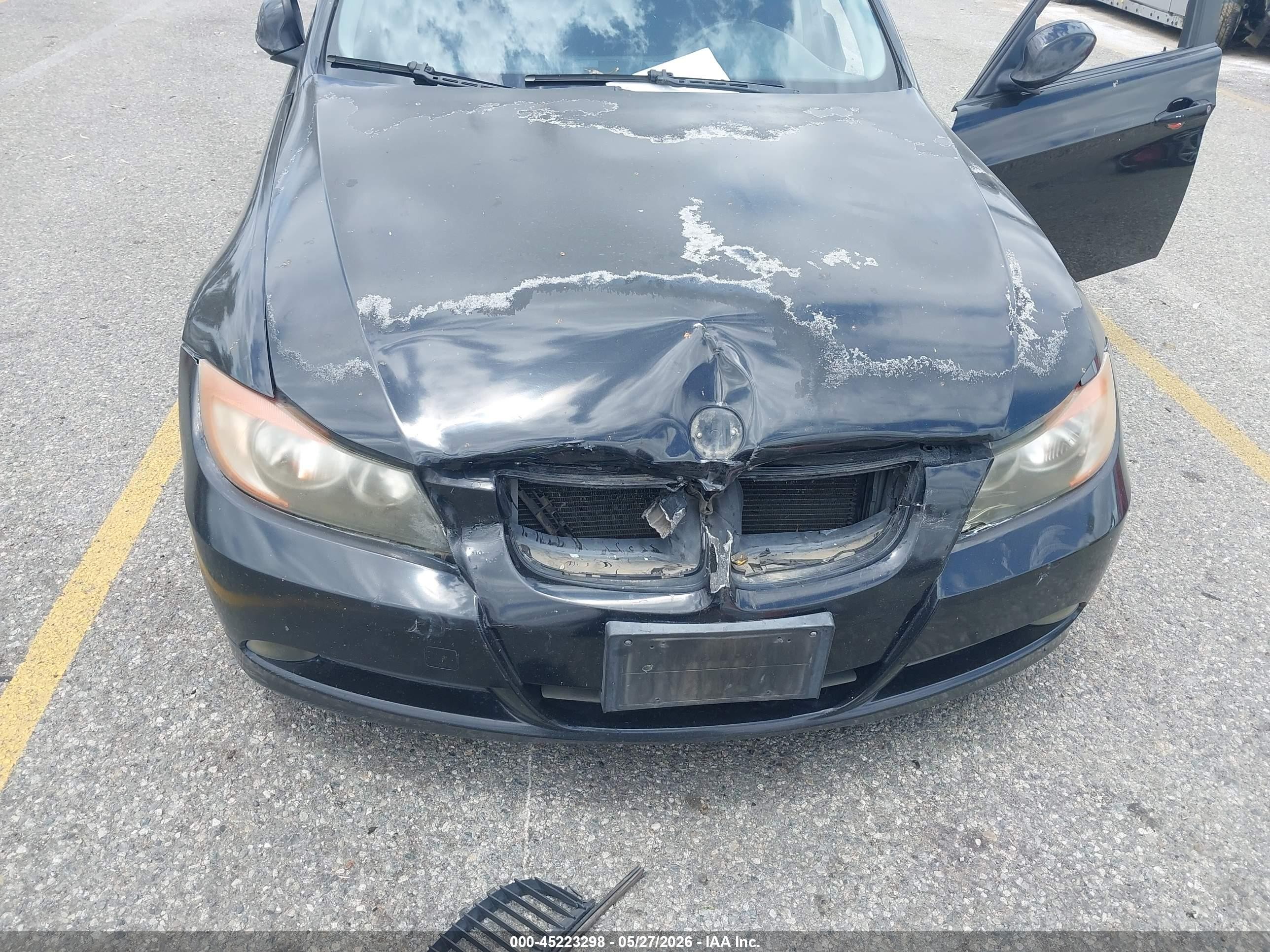 2007 Bmw 328i Black vin: WBAVC53517FZ75239