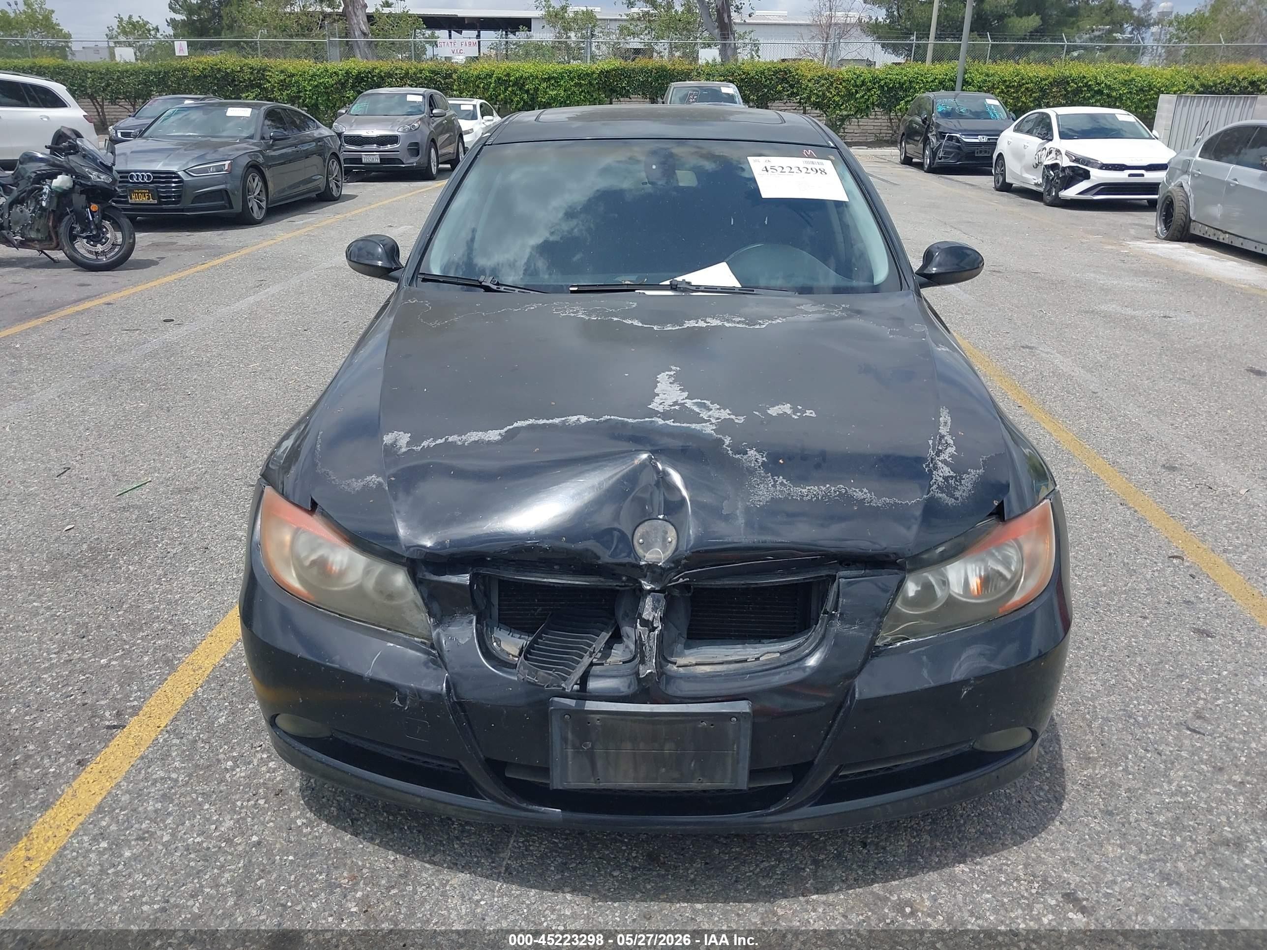 2007 Bmw 328i Black vin: WBAVC53517FZ75239