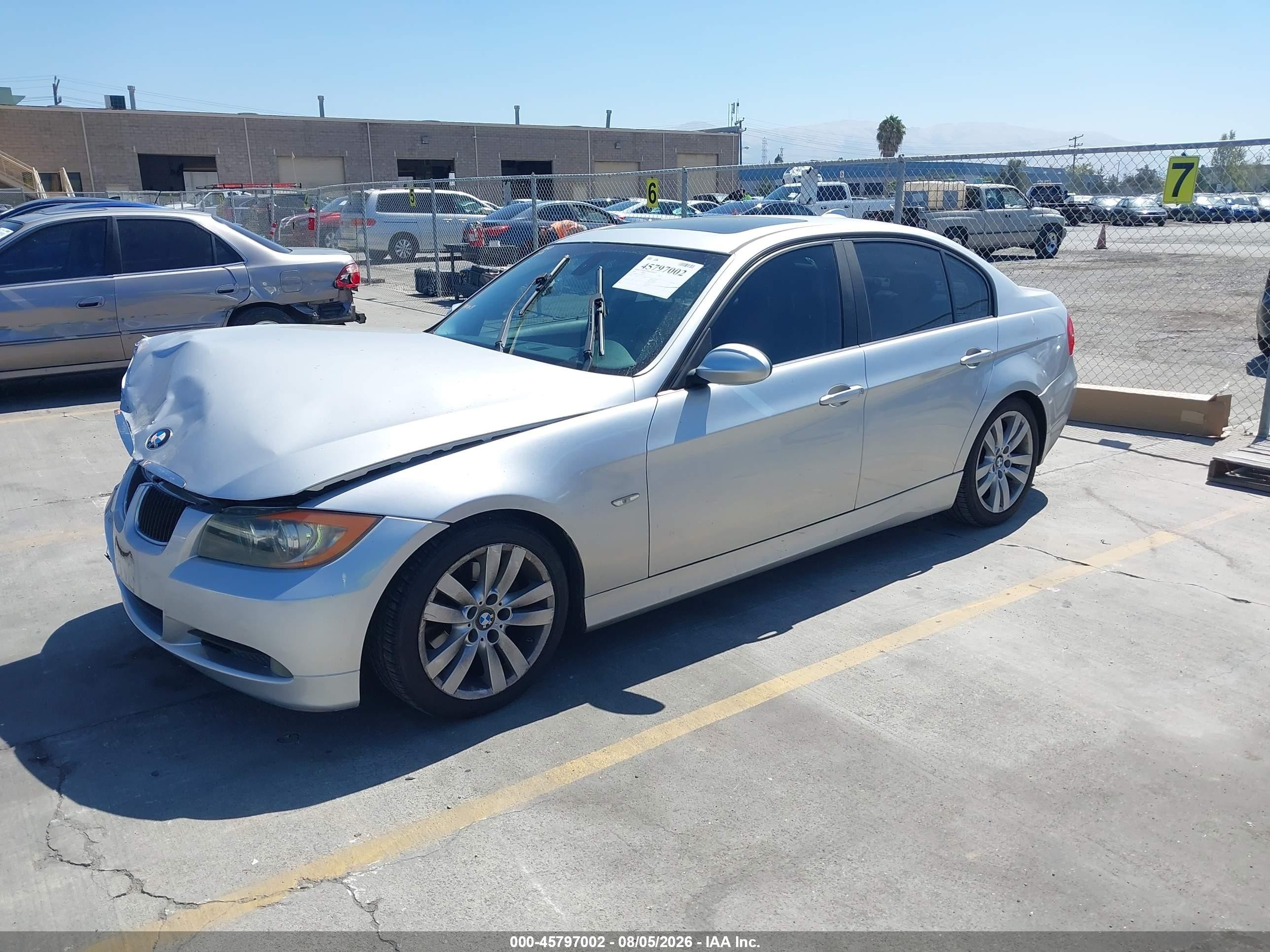 2007 Bmw 328i   Gray vin: WBAVC53517FZ81171