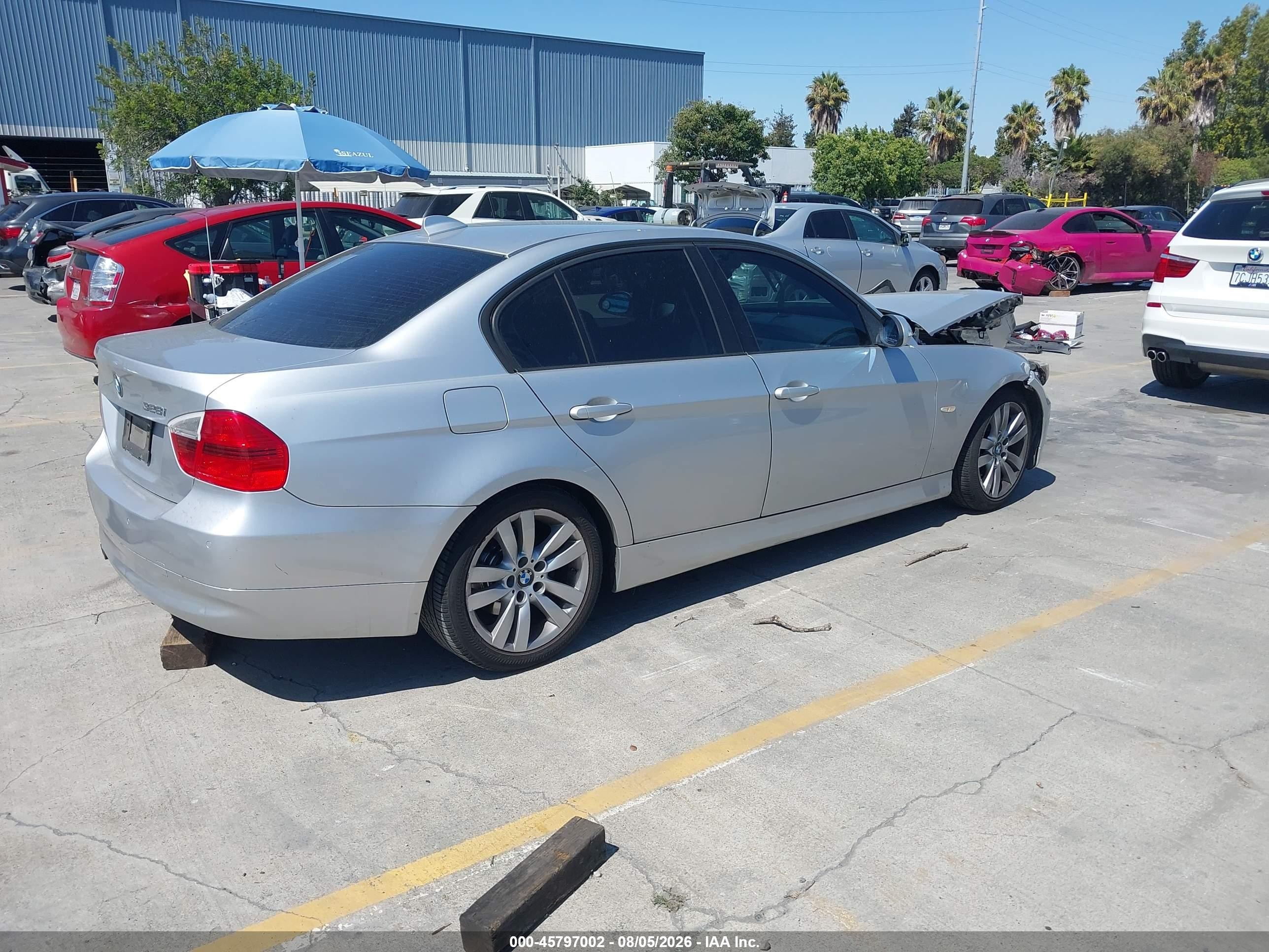 2007 Bmw 328i   Gray vin: WBAVC53517FZ81171