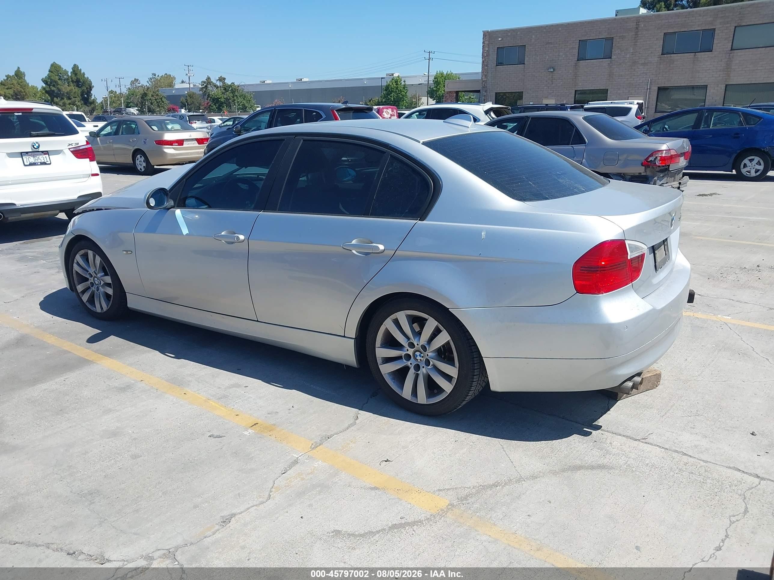 2007 Bmw 328i   Gray vin: WBAVC53517FZ81171