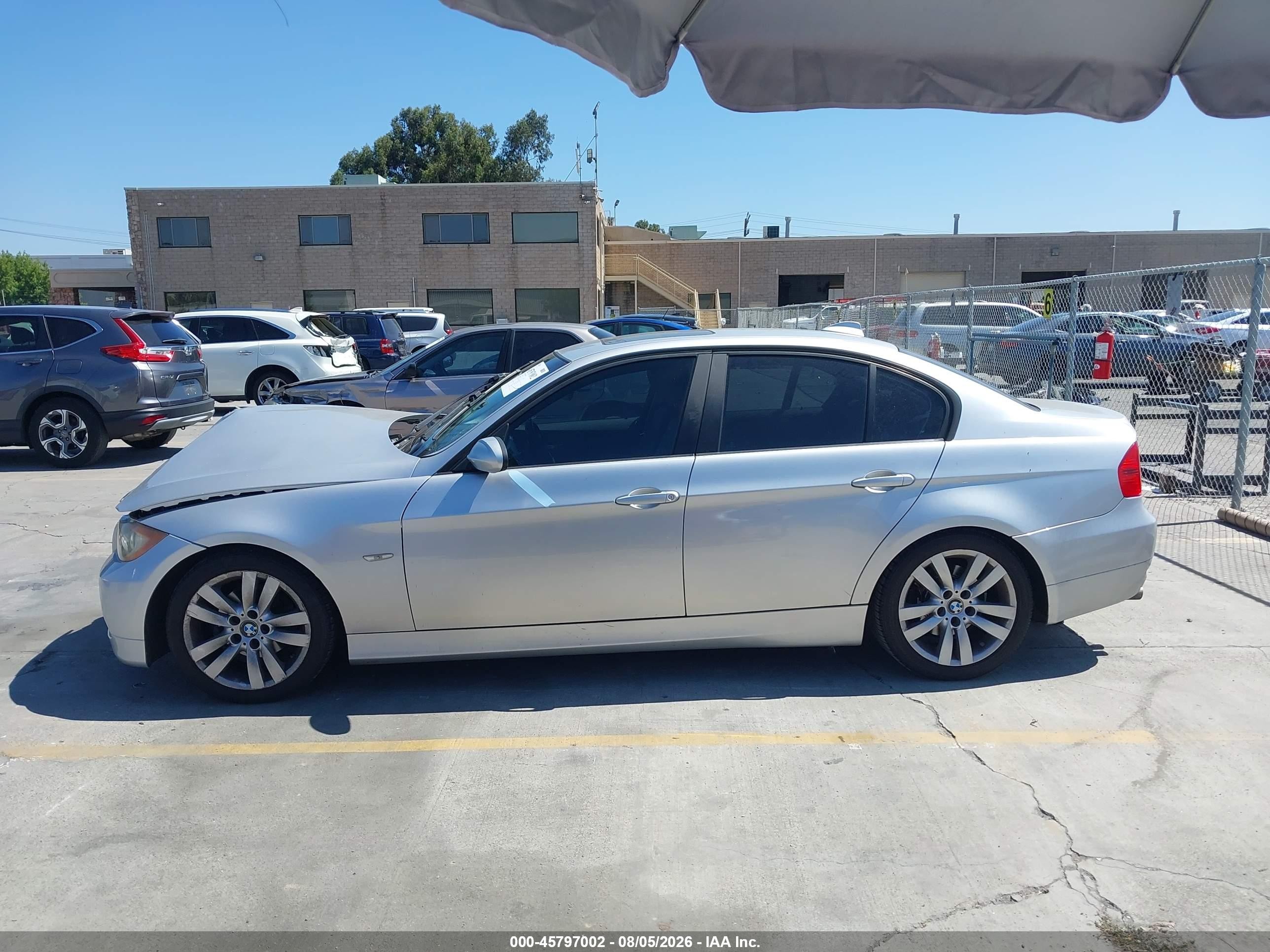 2007 Bmw 328i   Gray vin: WBAVC53517FZ81171