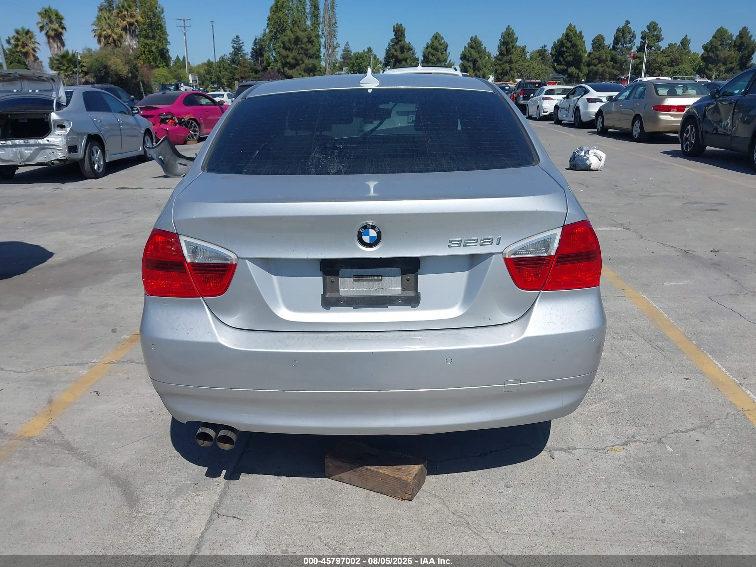 2007 Bmw 328i   Gray vin: WBAVC53517FZ81171