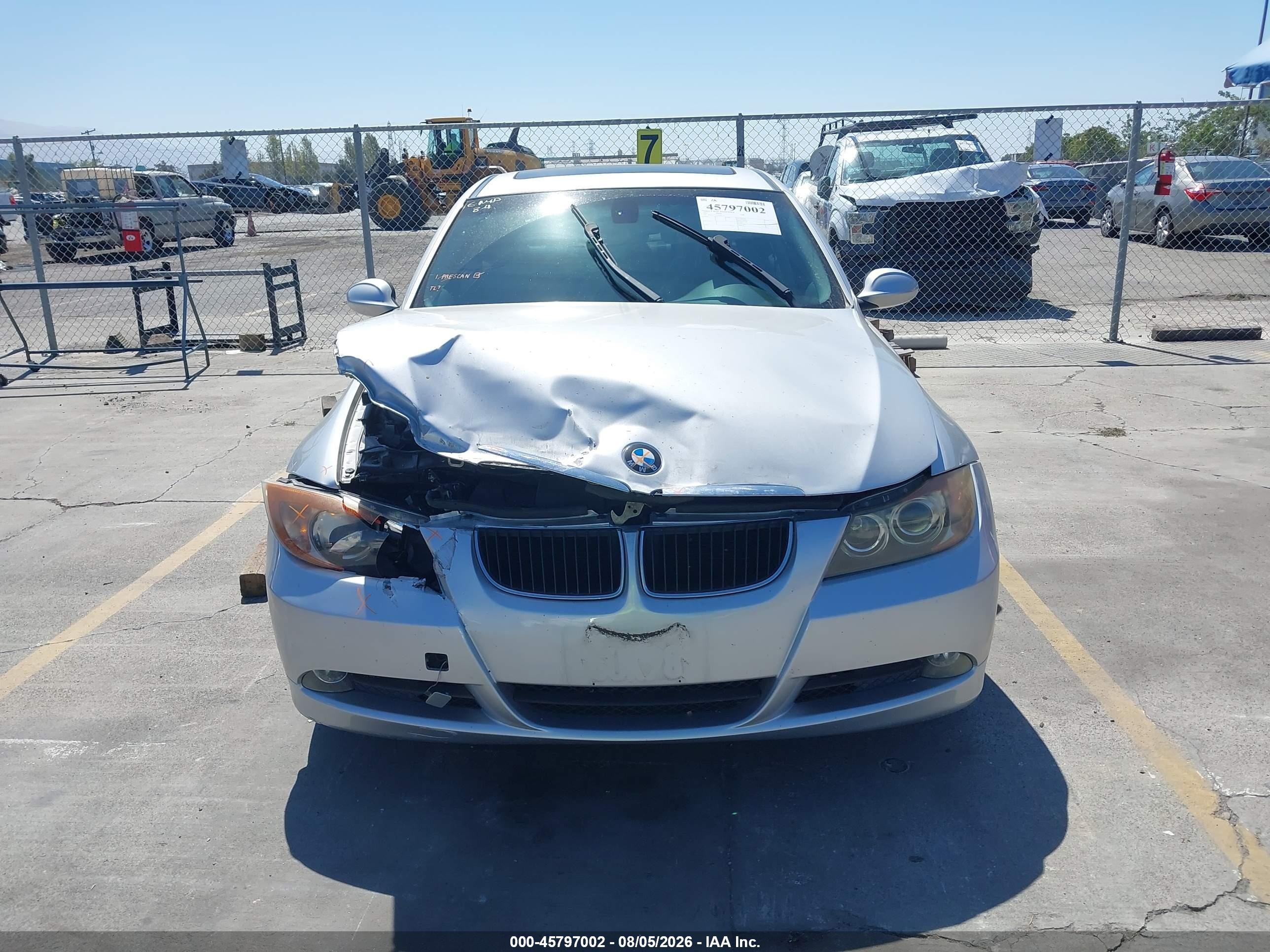 2007 Bmw 328i   Gray vin: WBAVC53517FZ81171