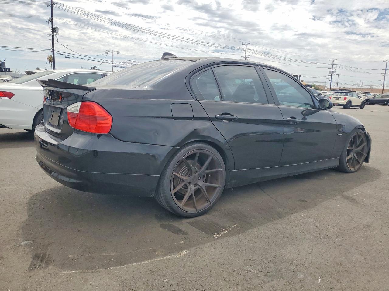 2008 Bmw 328 I Sulev Черный vin: WBAVC53528FZ89474