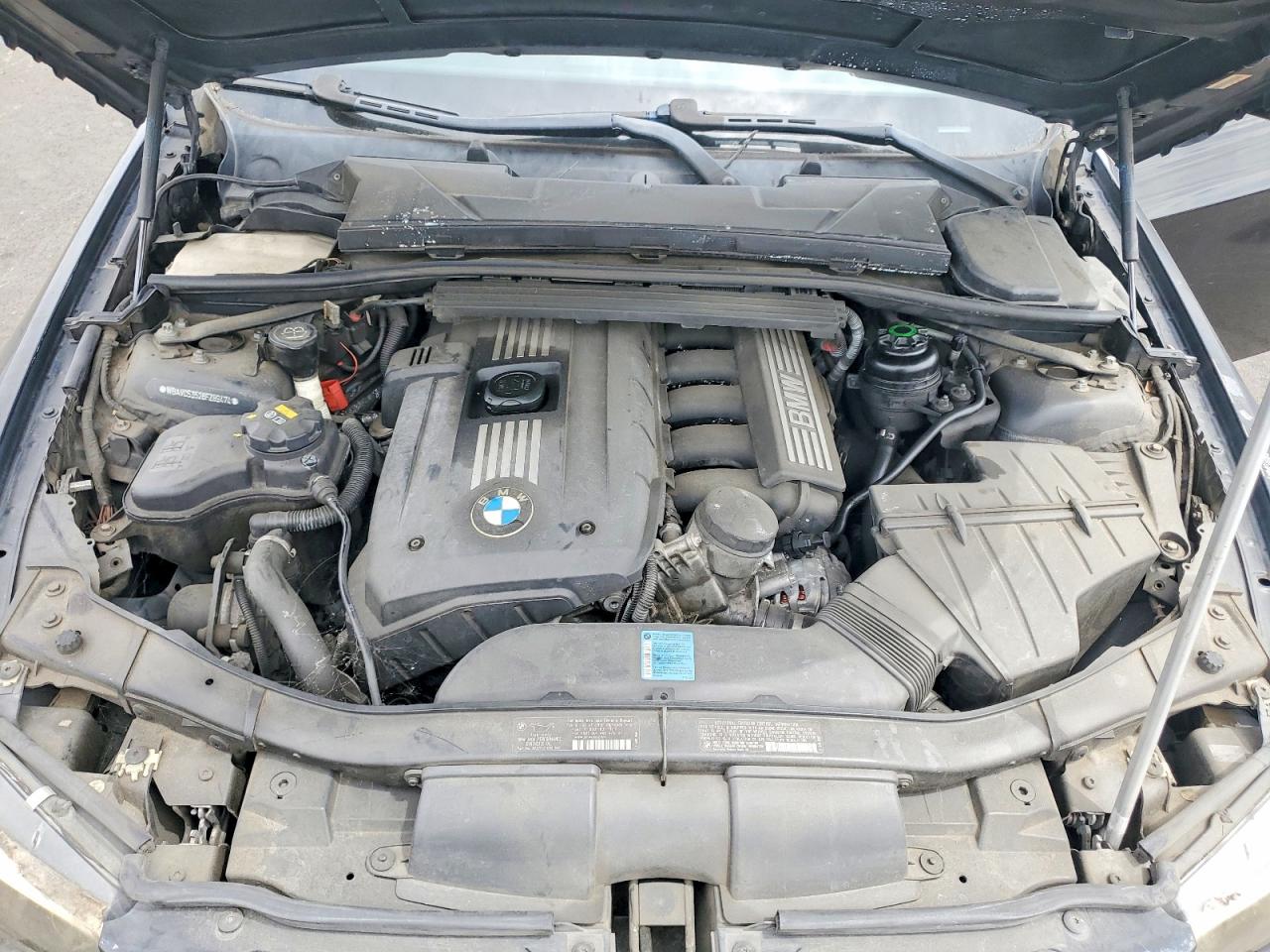 2008 Bmw 328 I Sulev Черный vin: WBAVC53528FZ89474